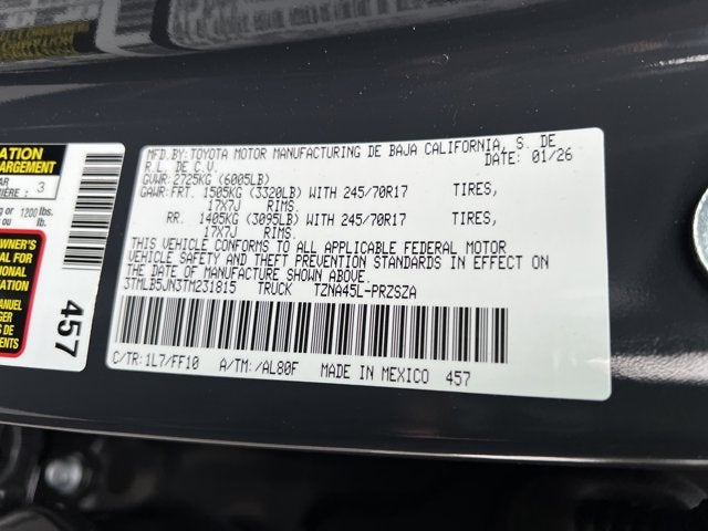 2026 Toyota Tacoma SR5