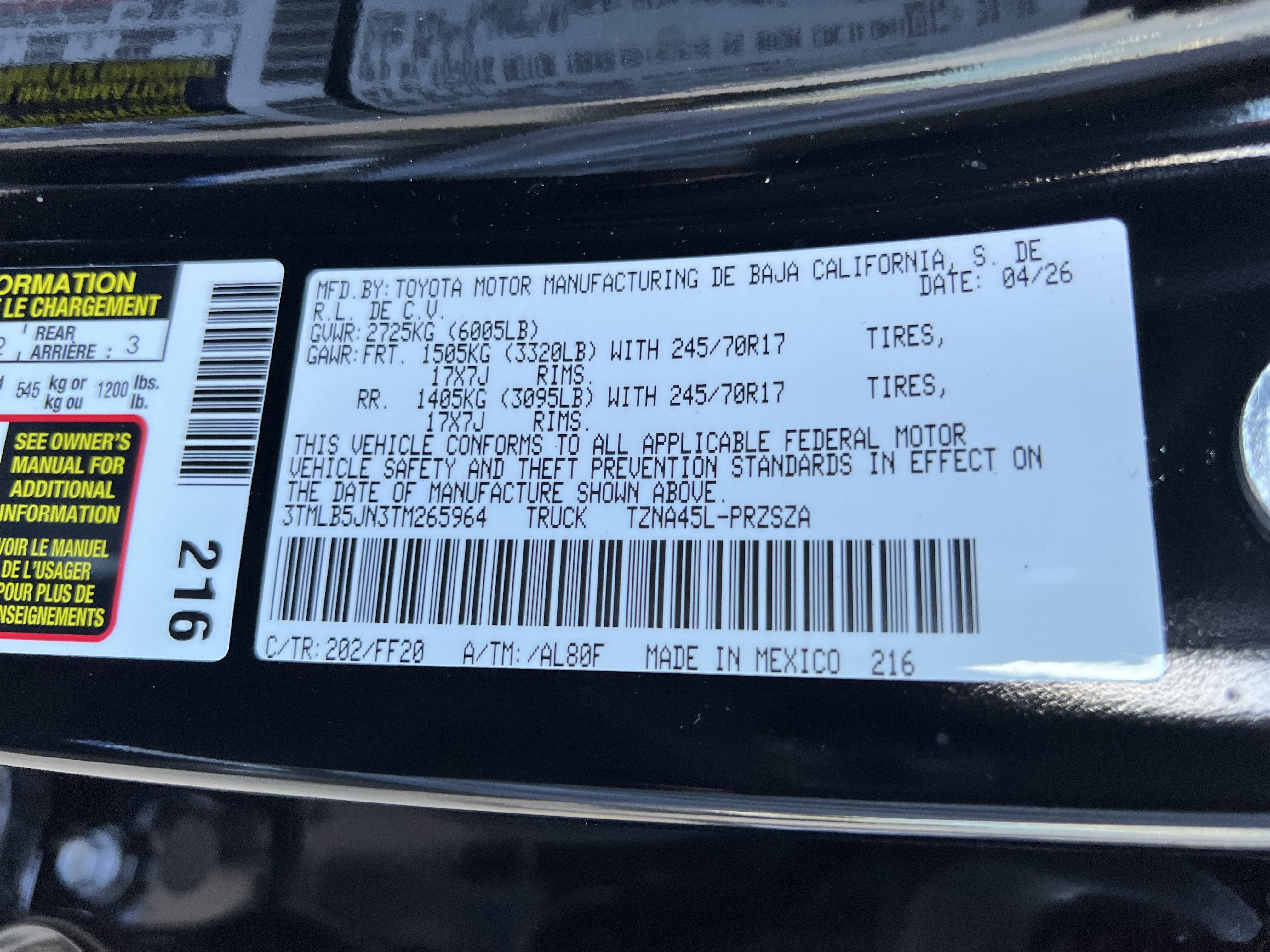 2026 Toyota Tacoma SR5