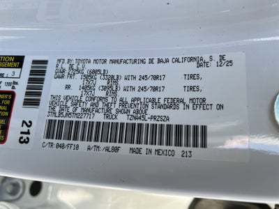 2026 Toyota Tacoma SR5