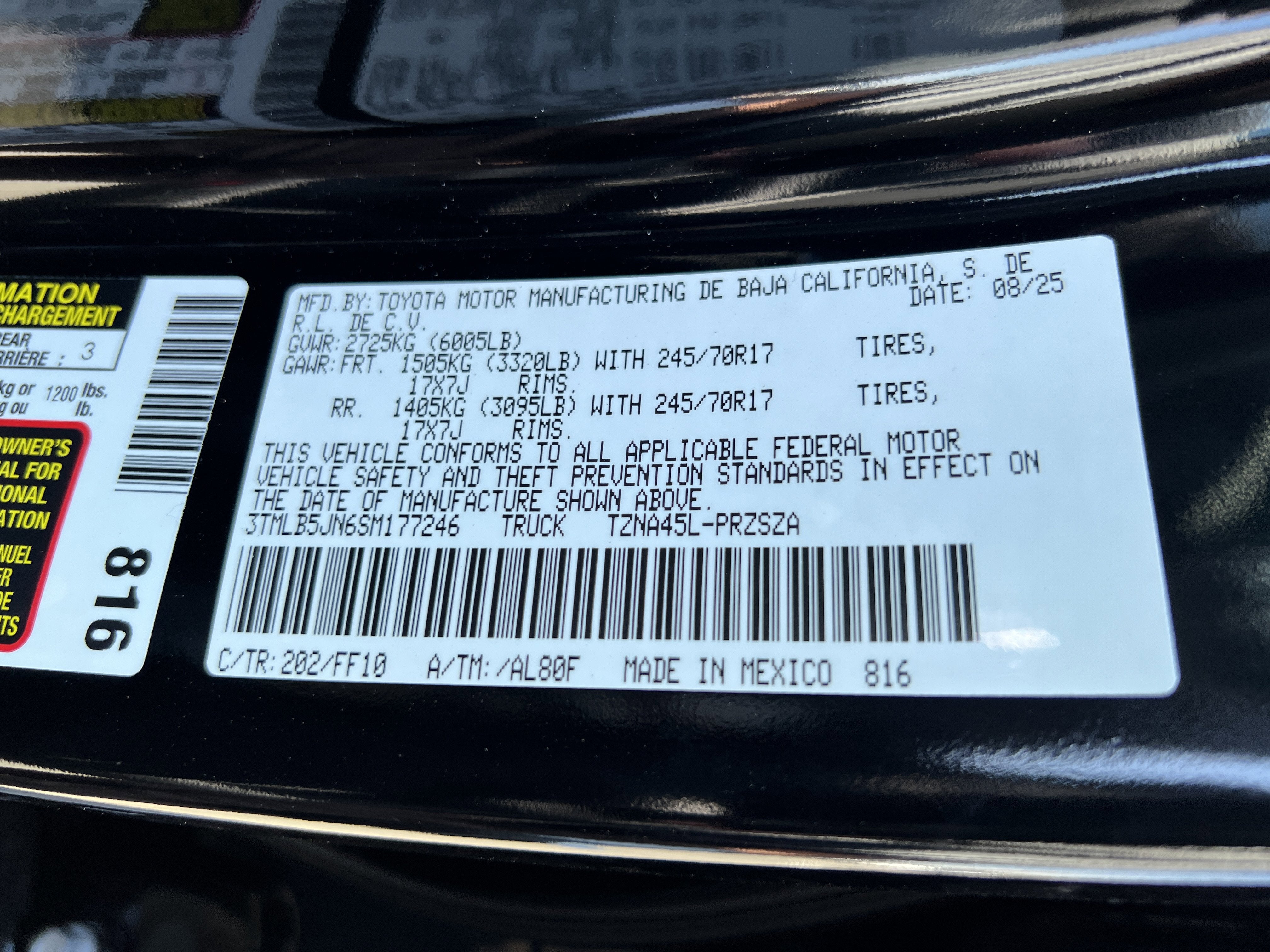 2025 Toyota Tacoma SR5