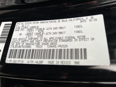 2026 Toyota Tacoma SR5