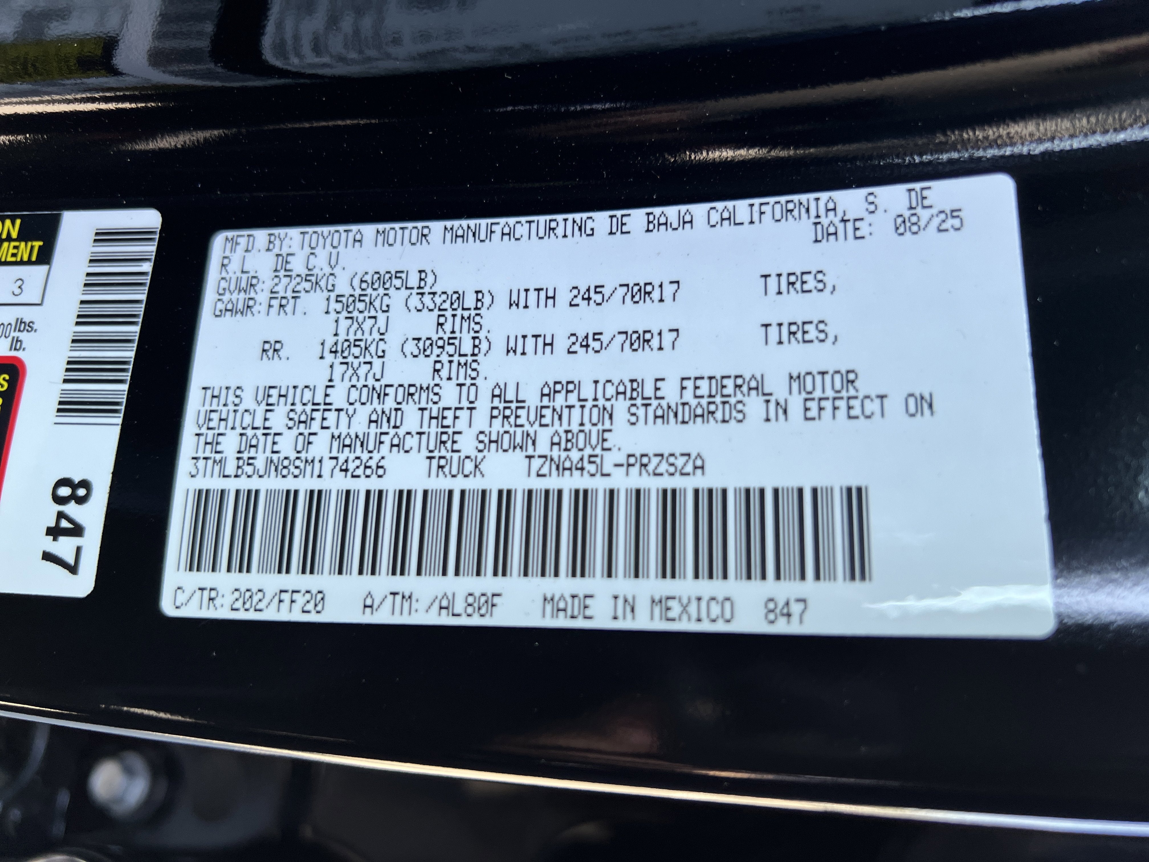 2025 Toyota Tacoma SR5