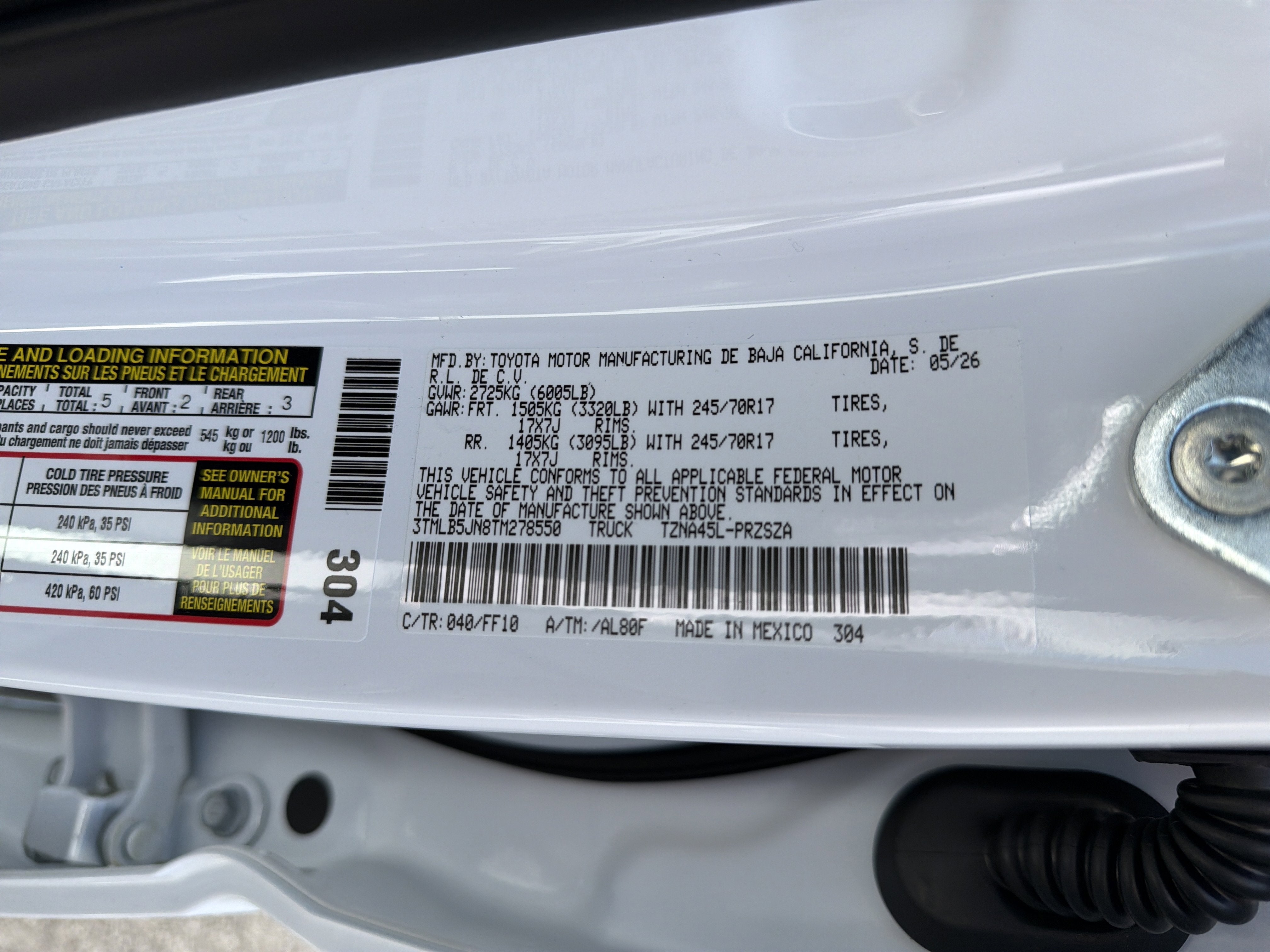 2026 Toyota Tacoma SR5