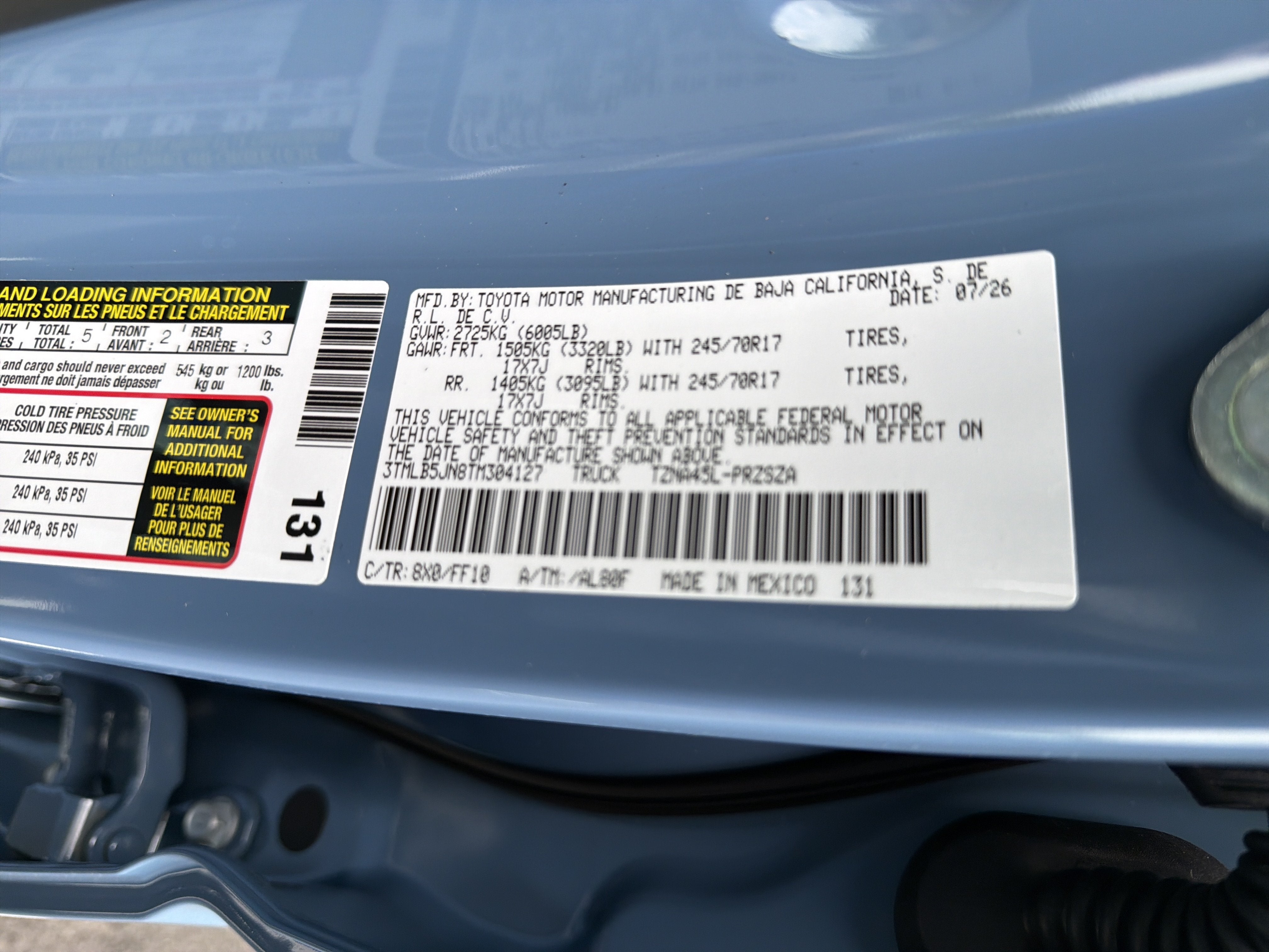 2026 Toyota Tacoma SR5