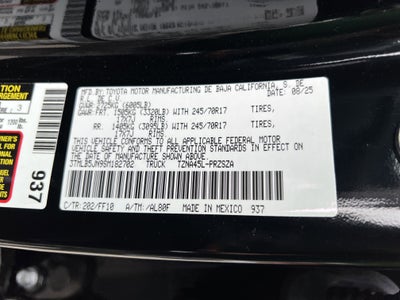 2025 Toyota Tacoma SR5