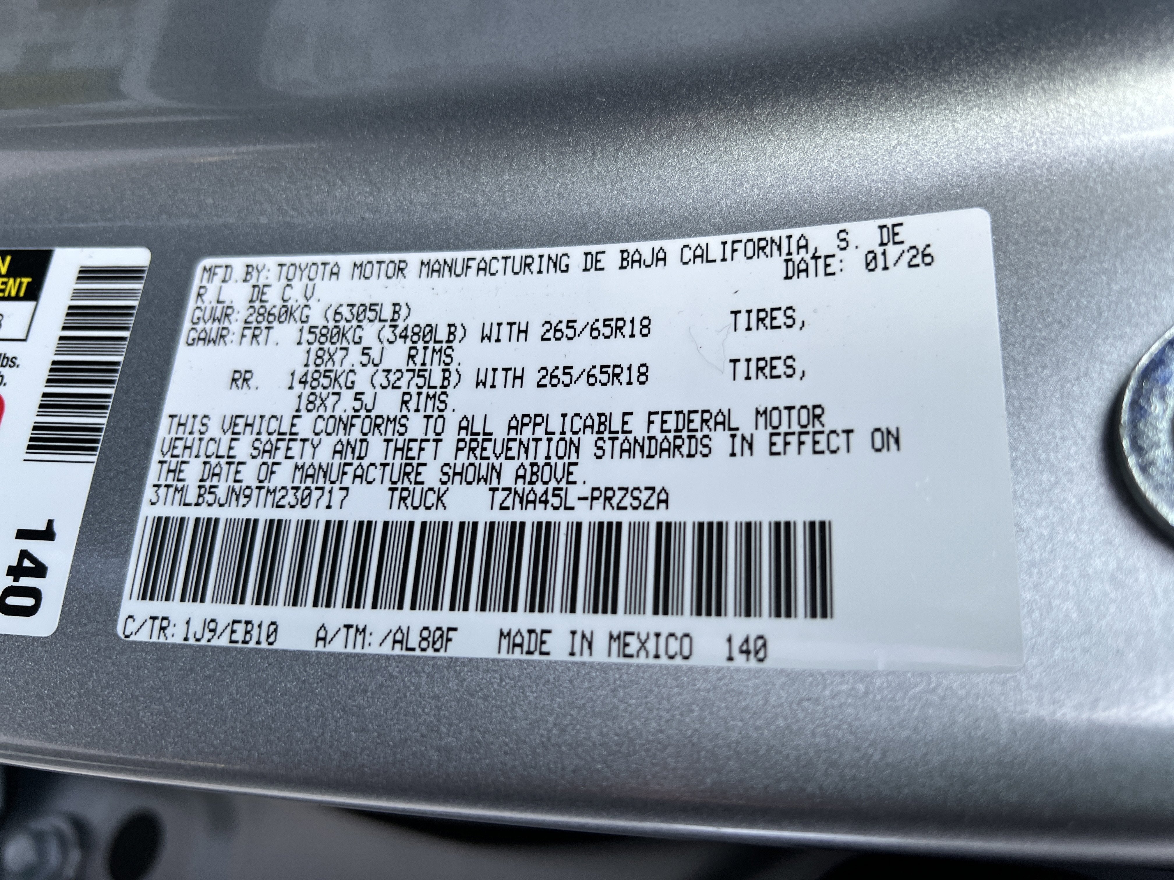 2026 Toyota Tacoma Limited