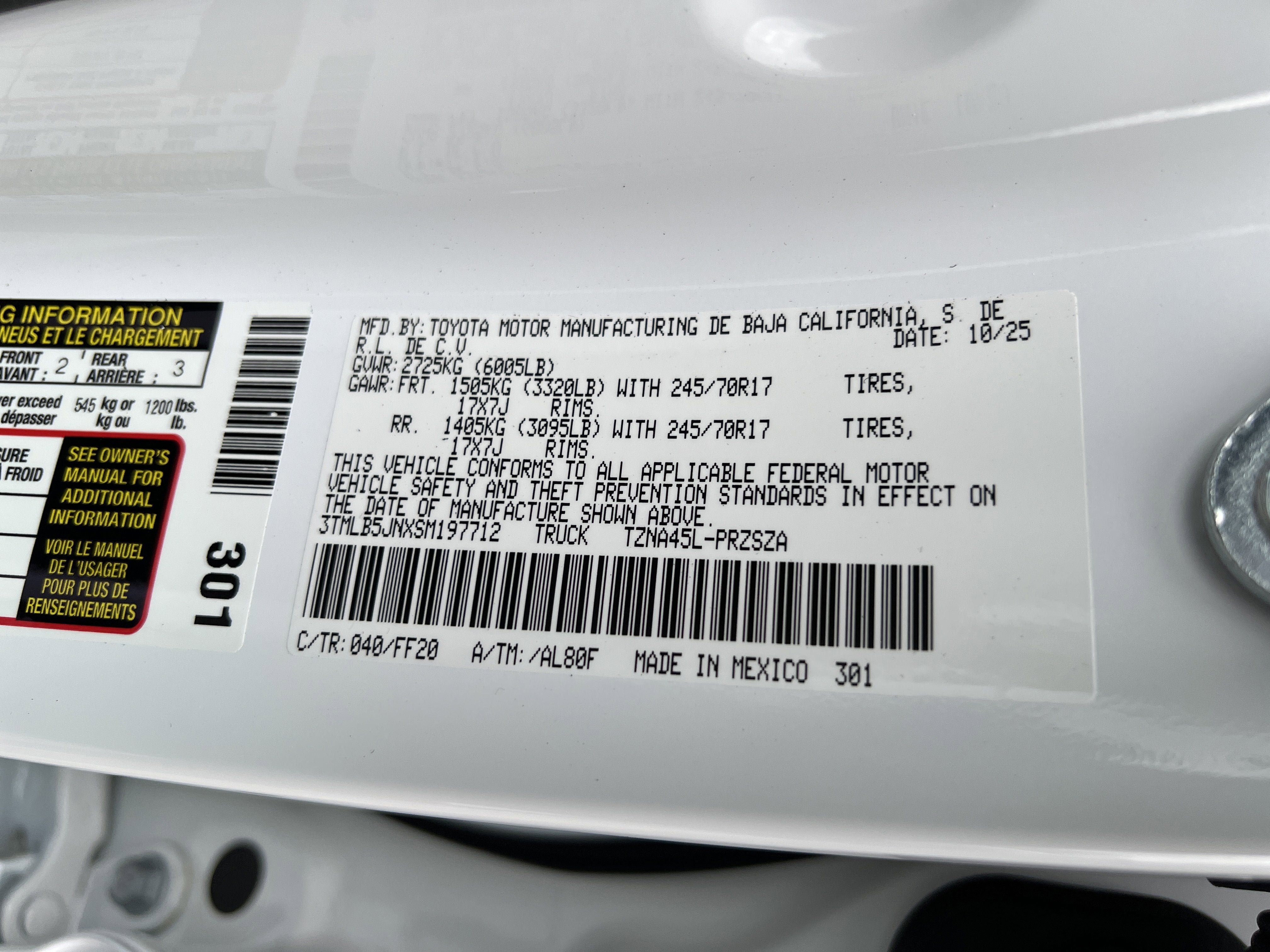 2025 Toyota Tacoma SR5