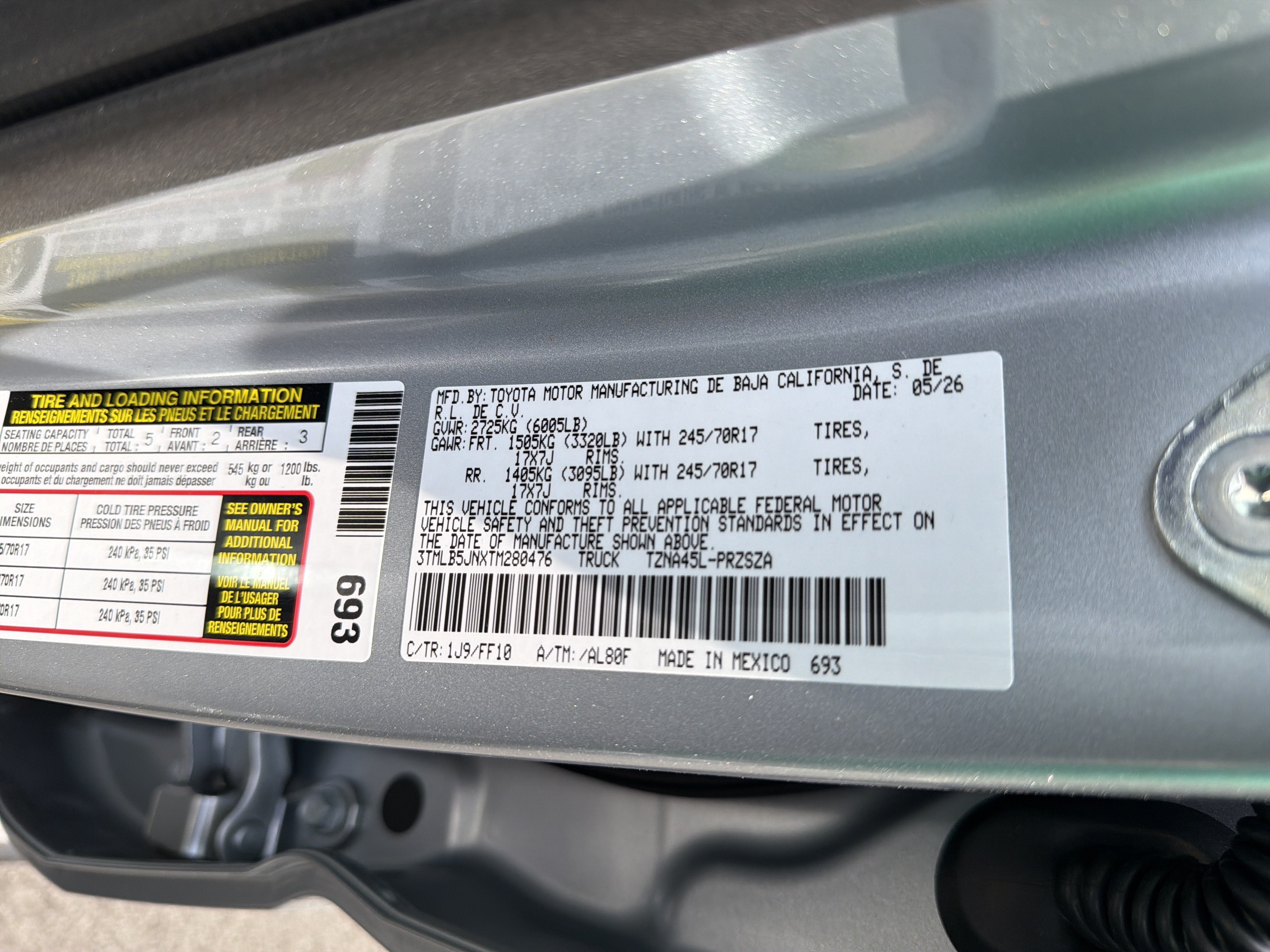 2026 Toyota Tacoma SR5