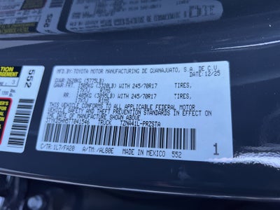 2026 Toyota Tacoma SR