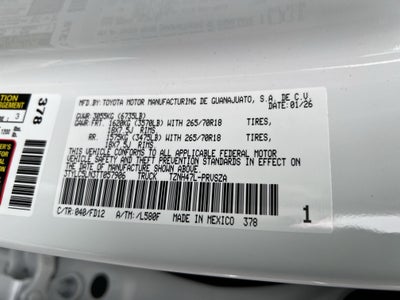 2026 Toyota Tacoma i-FORCE MAX Tacoma TRD Off-Road