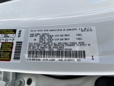 2026 Toyota Tacoma i-FORCE MAX Tacoma Trailhunter