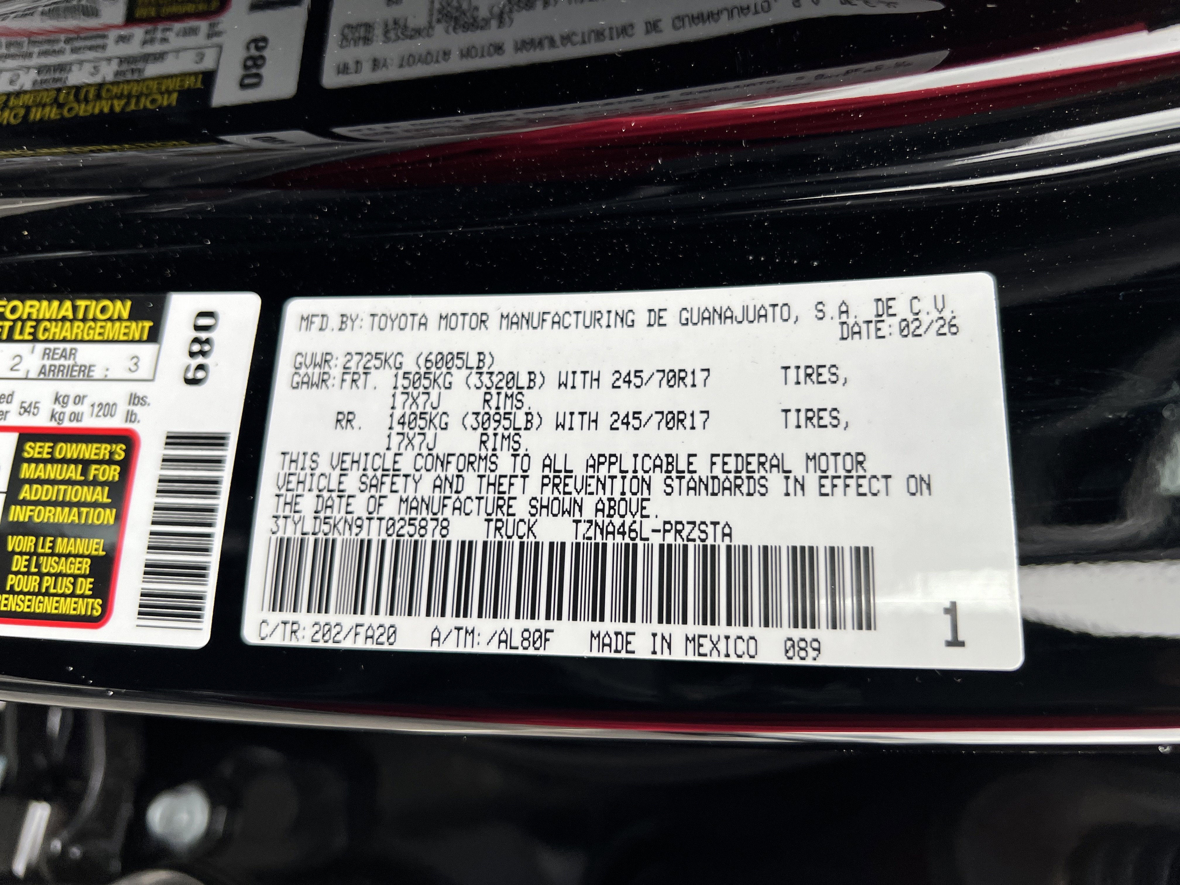 2026 Toyota Tacoma SR