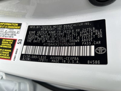 2026 Toyota Camry XSE