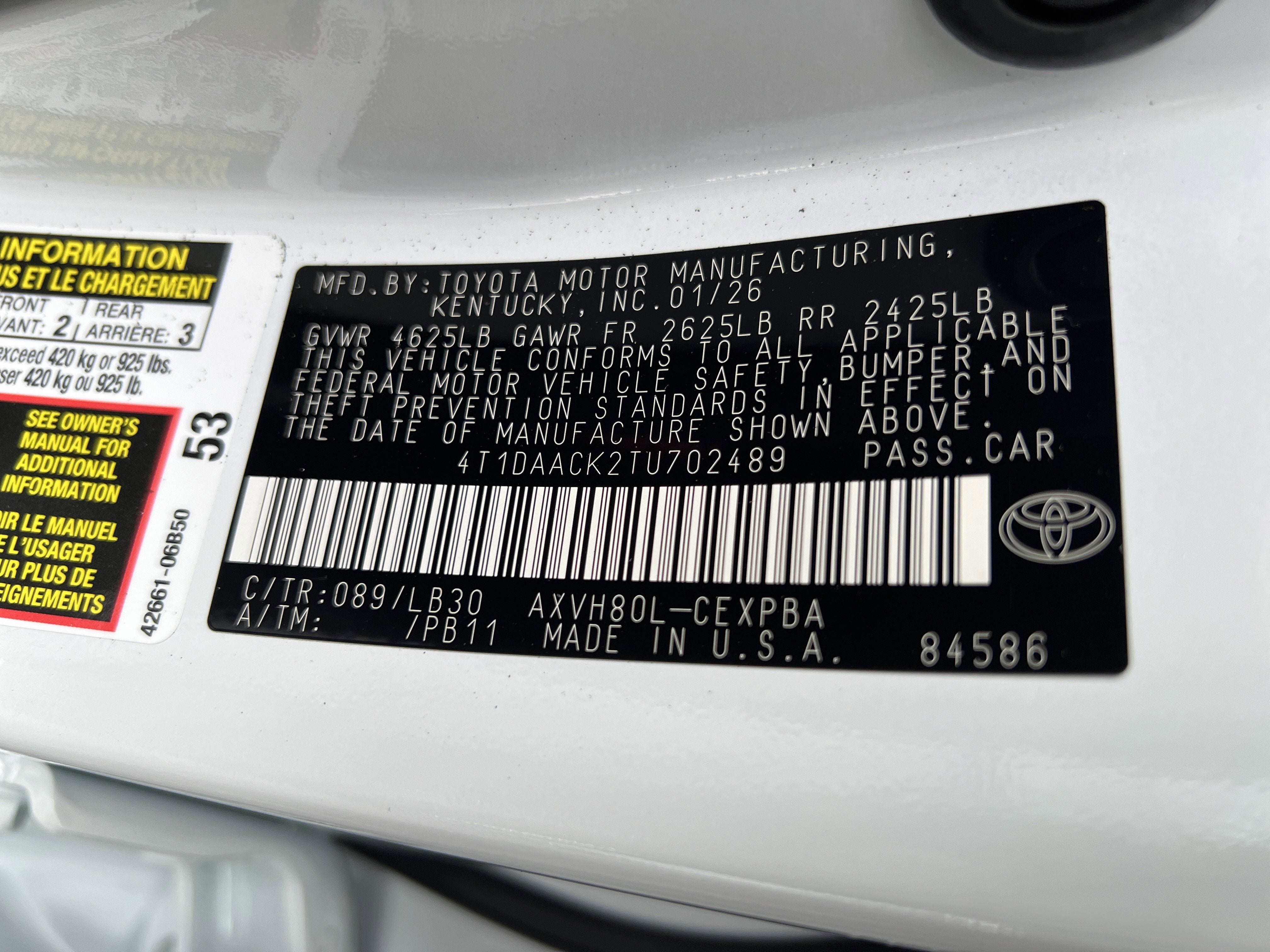 2026 Toyota Camry XSE