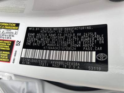 2026 Toyota Camry SE