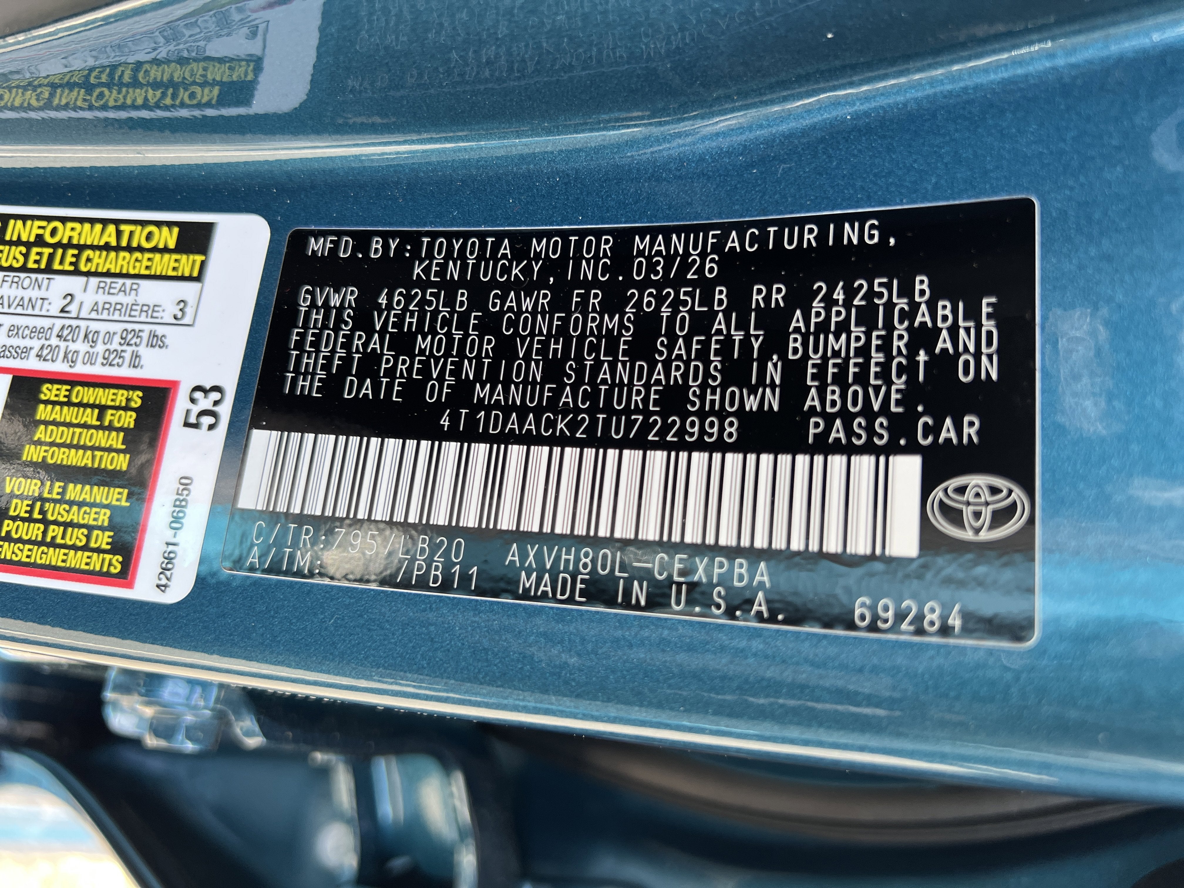 2026 Toyota Camry XSE