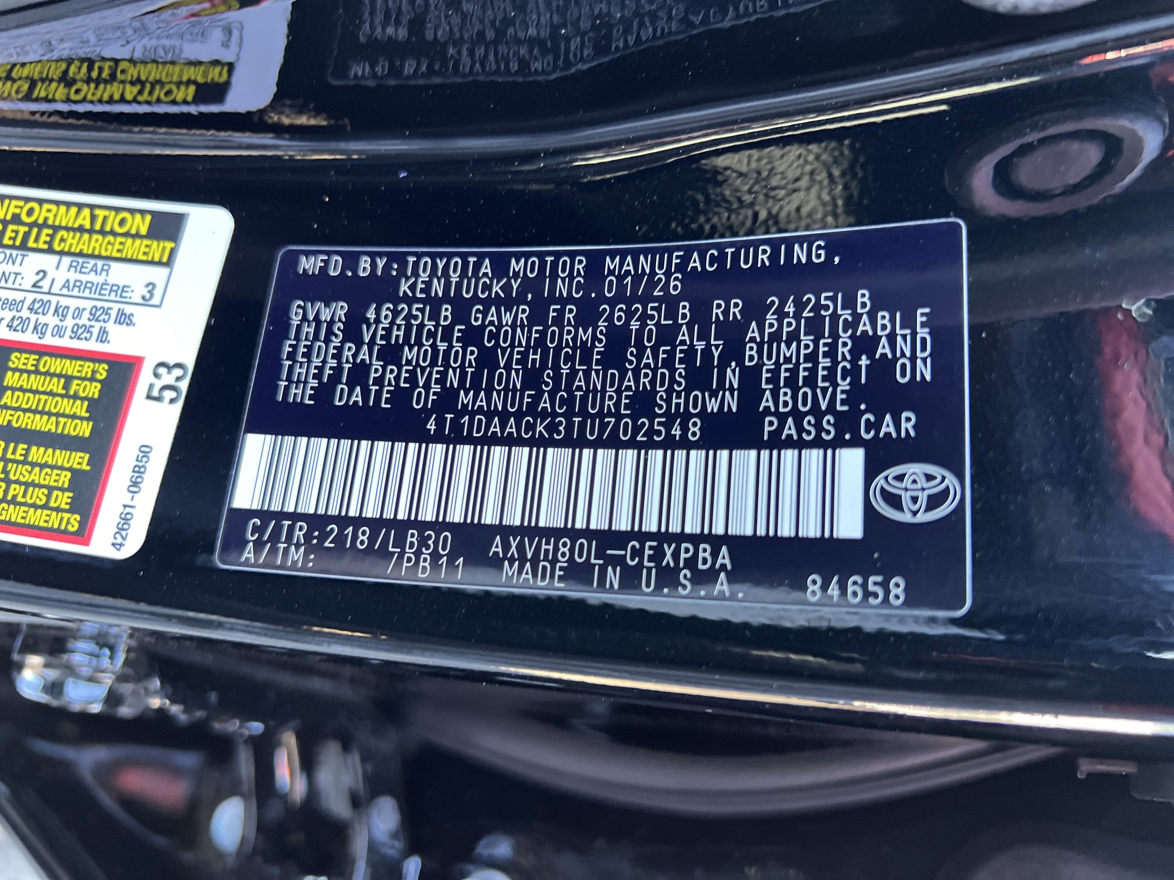 2026 Toyota Camry XSE