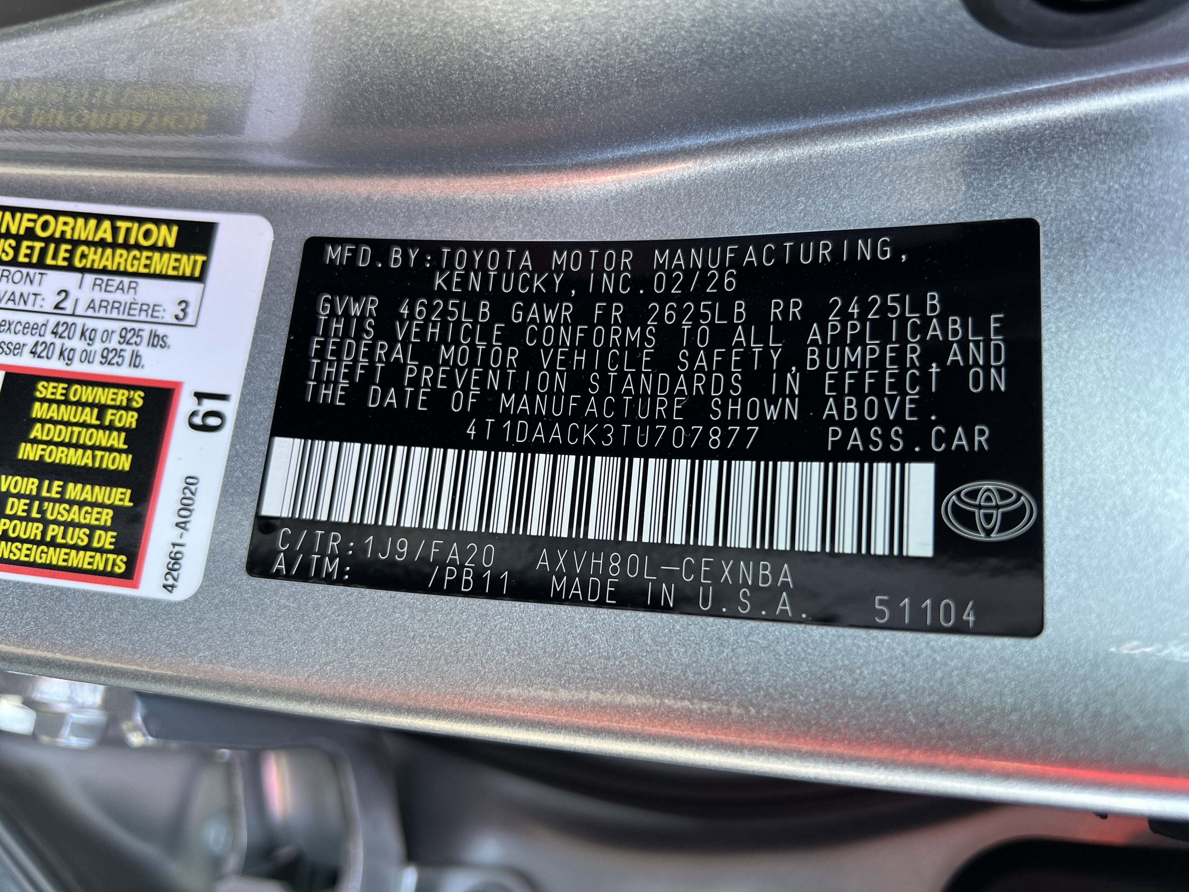 2026 Toyota Camry LE