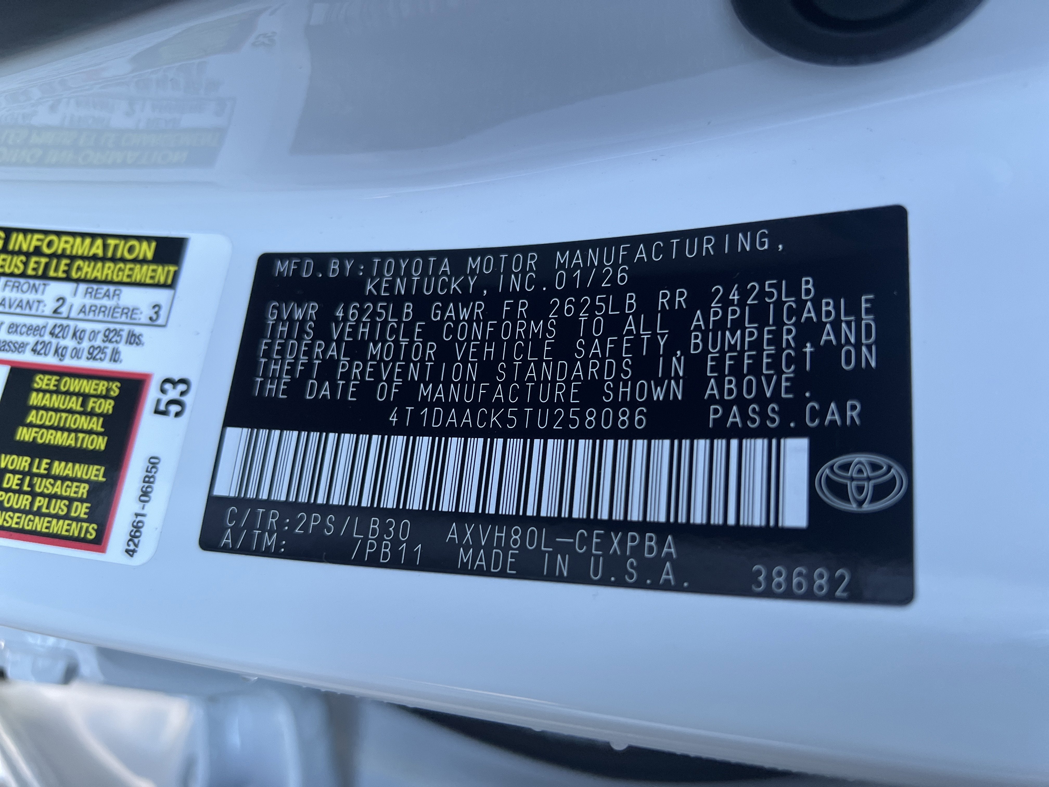 2026 Toyota Camry XSE