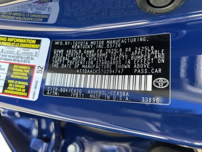 2026 Toyota Camry SE