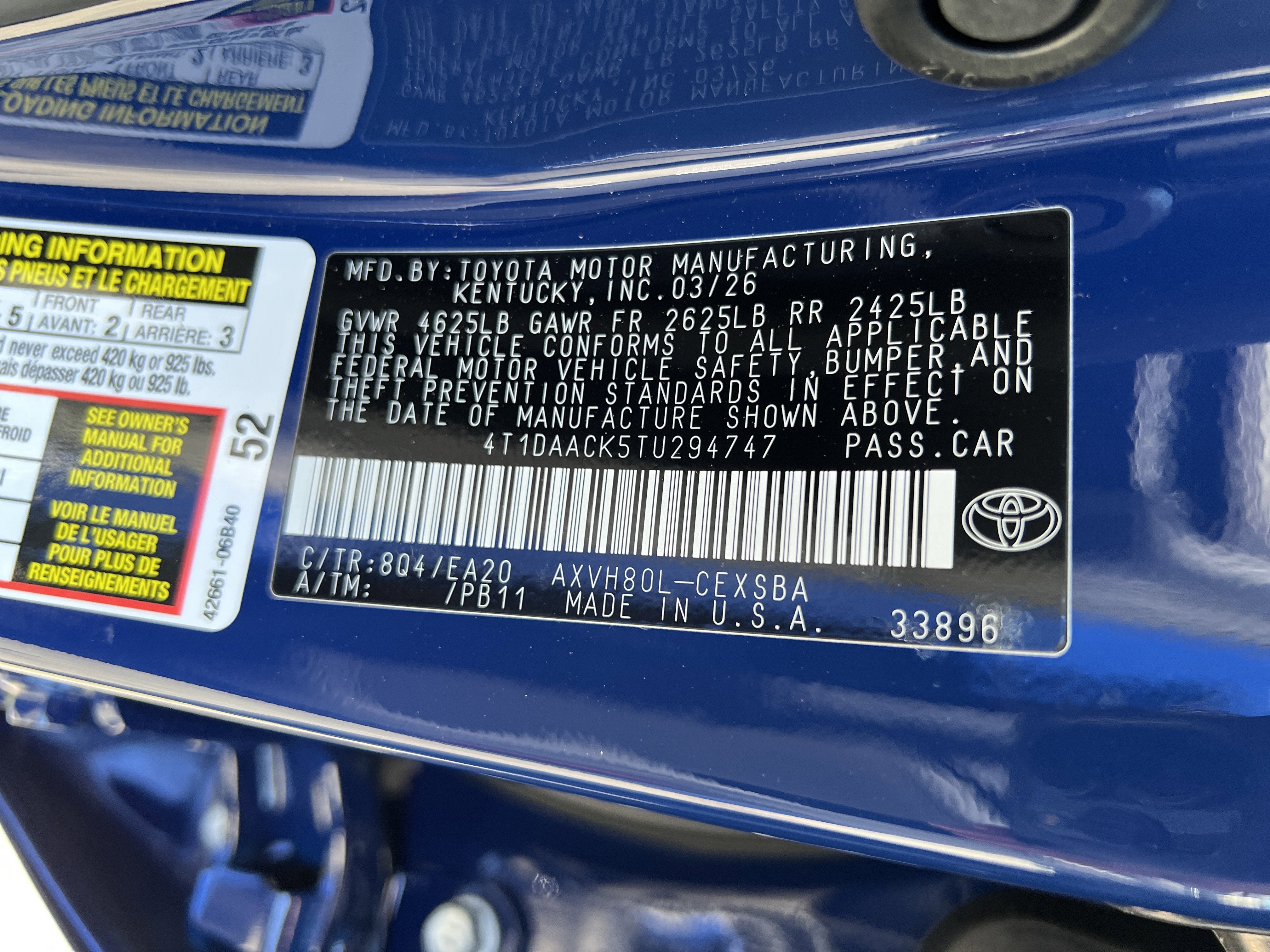 2026 Toyota Camry SE