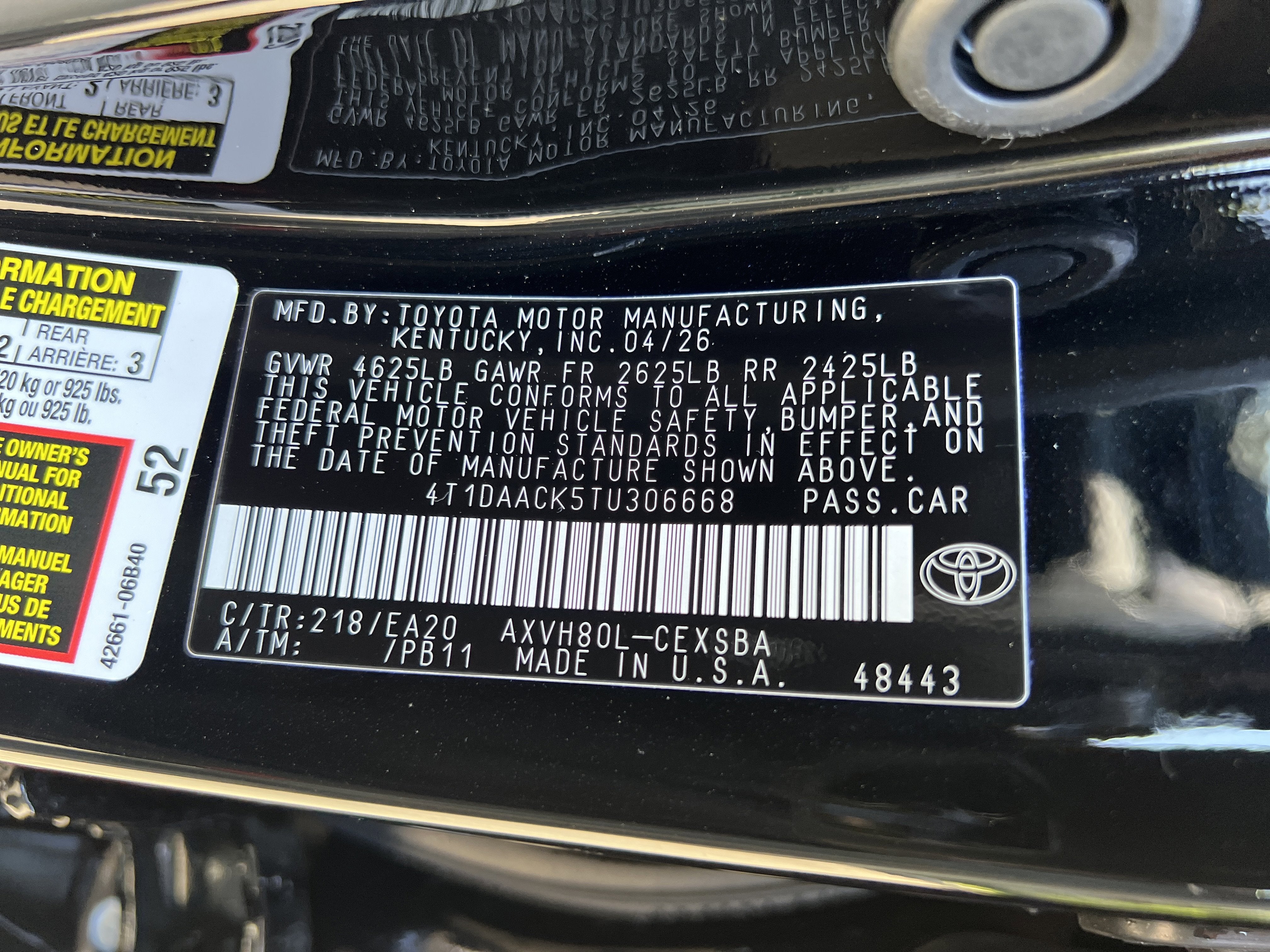 2026 Toyota Camry SE