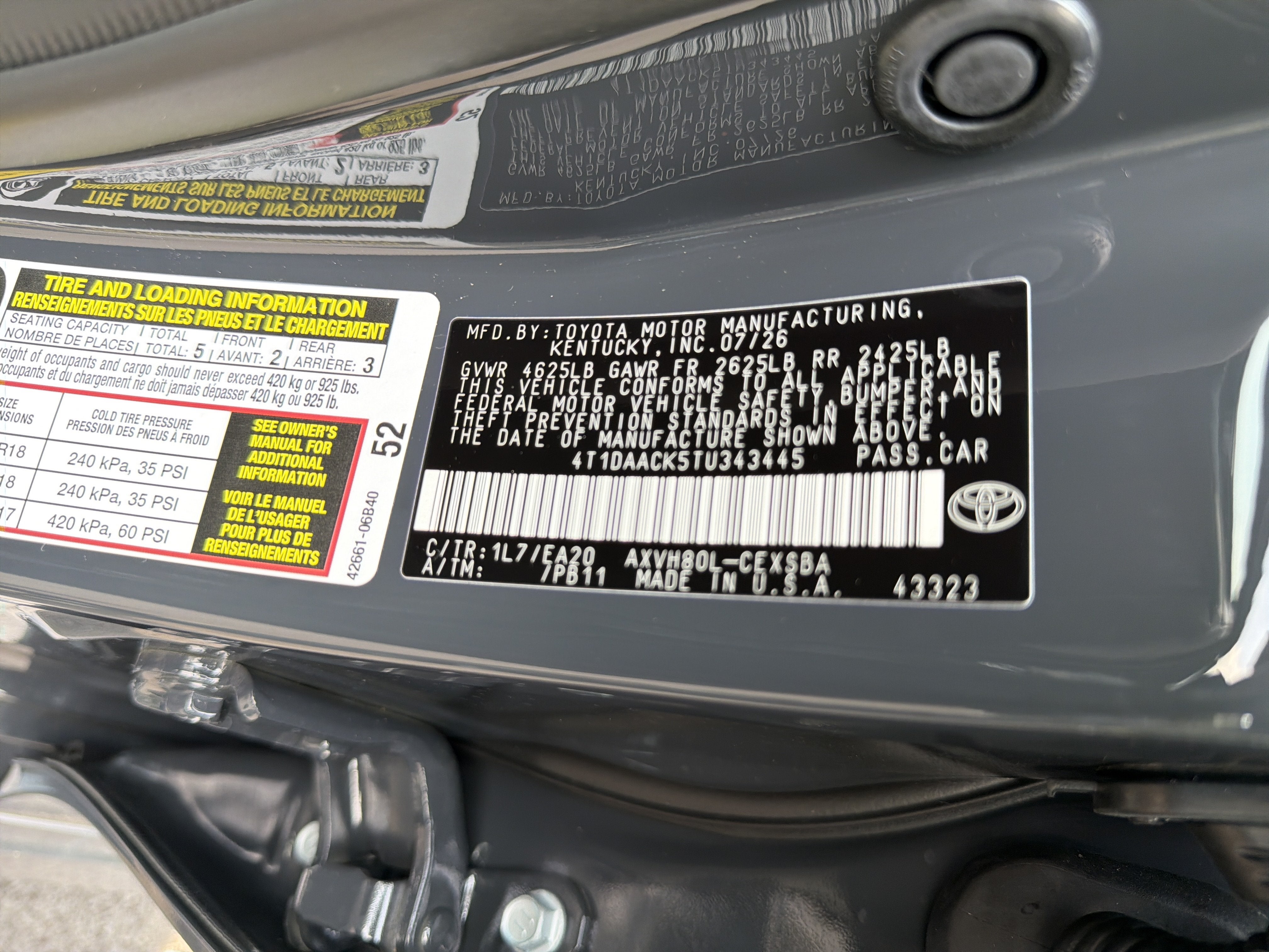 2026 Toyota Camry SE