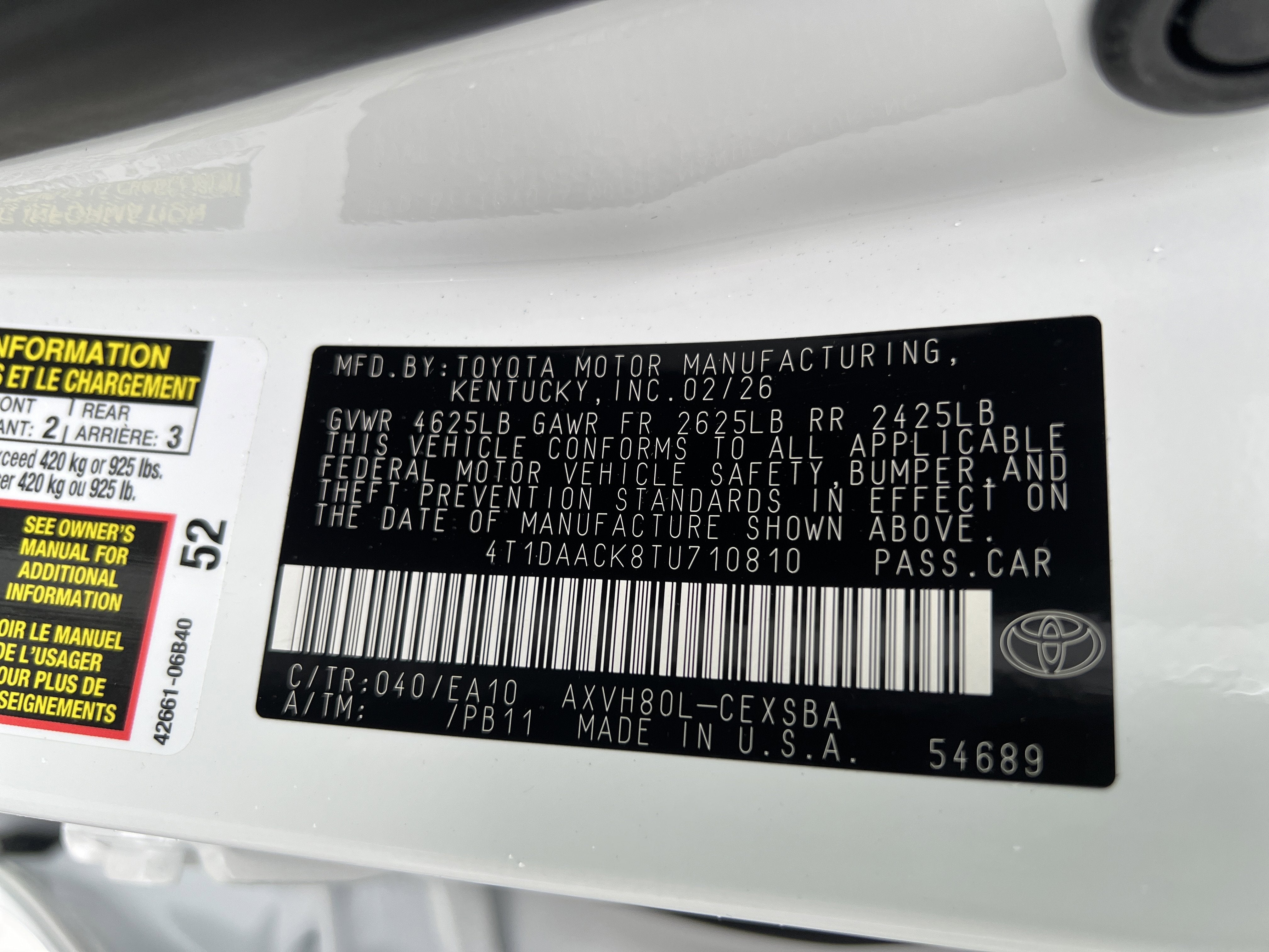 2026 Toyota Camry SE