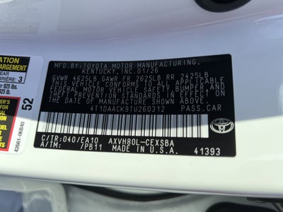 2026 Toyota Camry SE