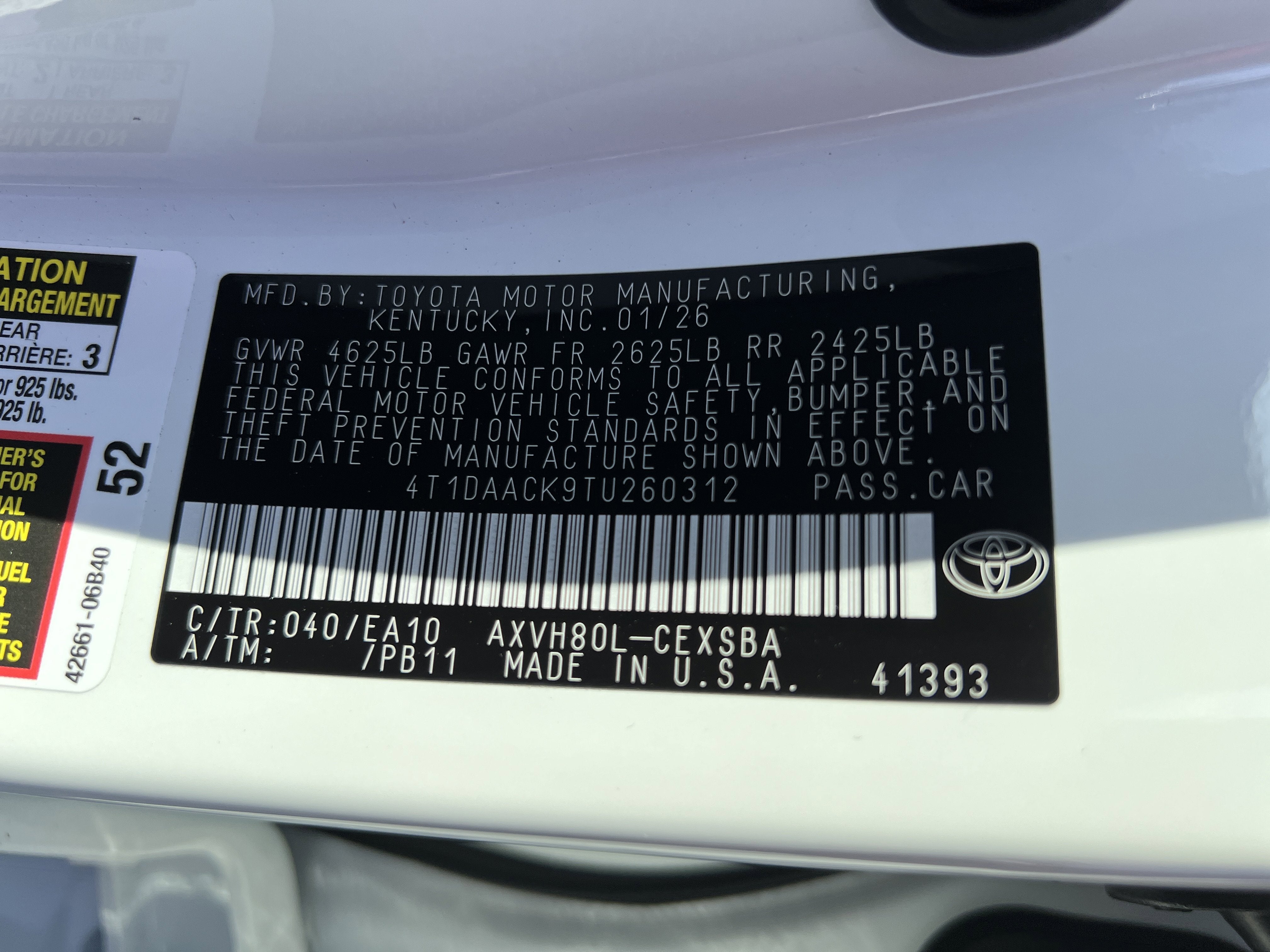 2026 Toyota Camry SE