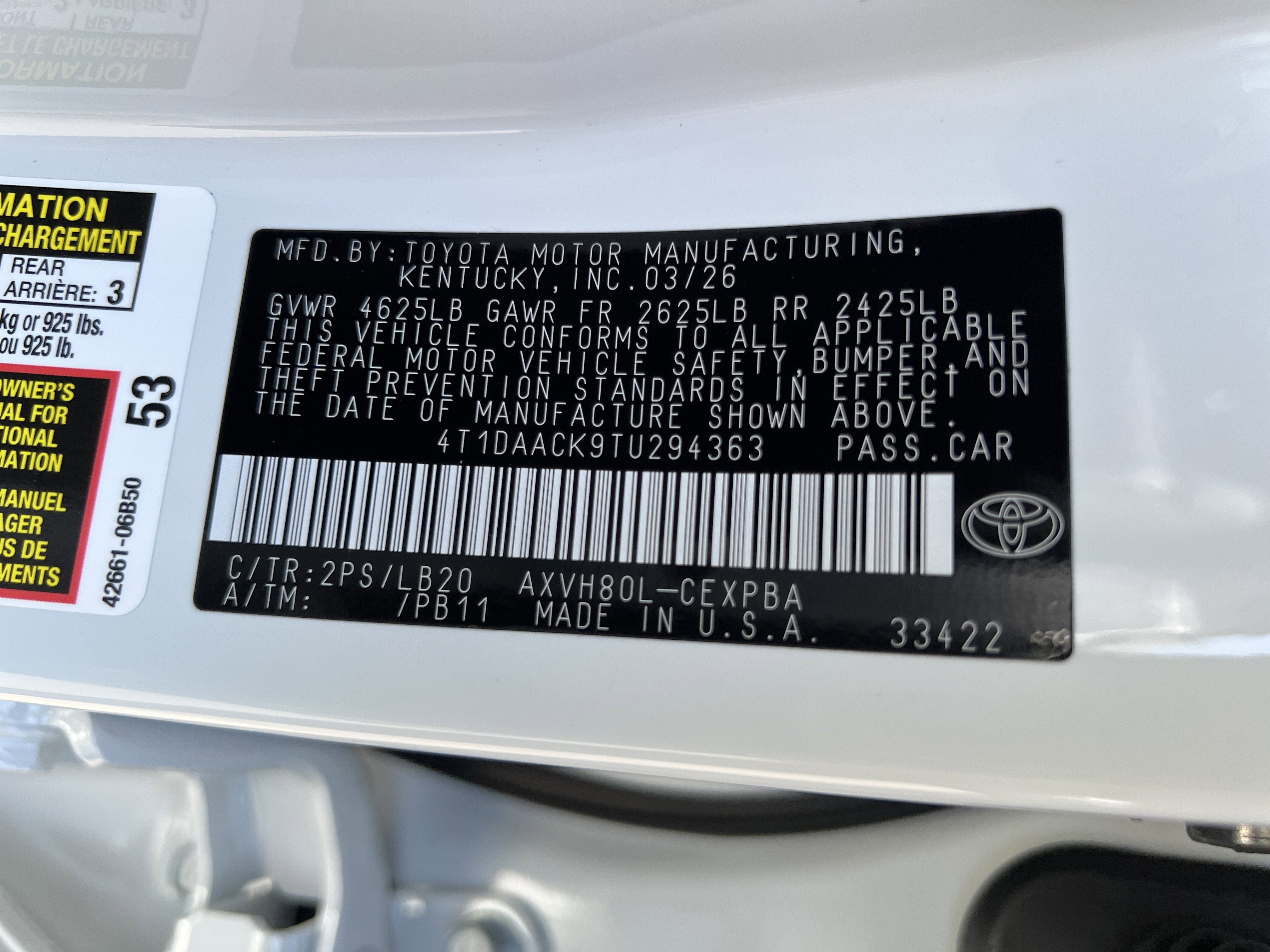 2026 Toyota Camry XSE