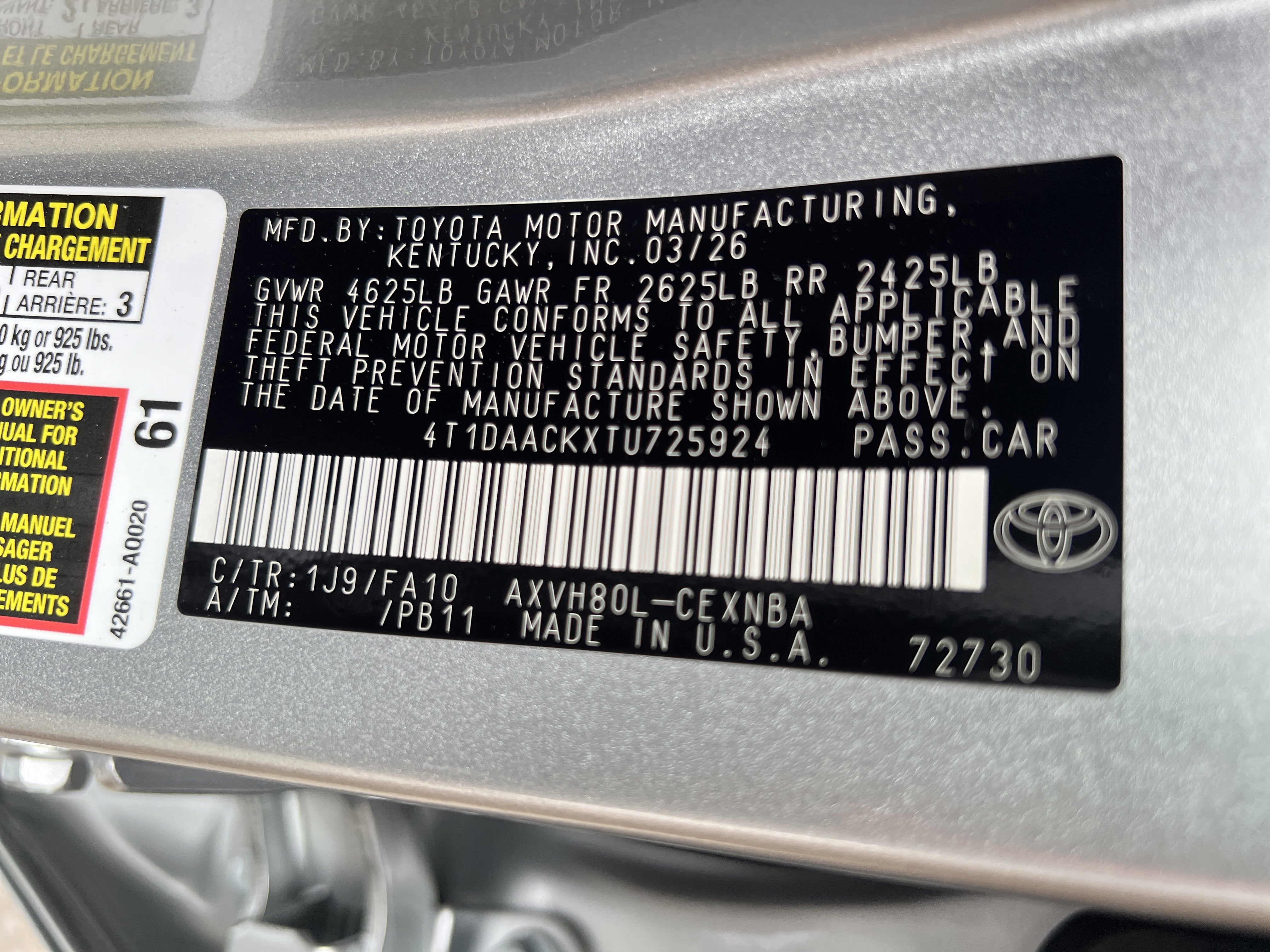 2026 Toyota Camry LE