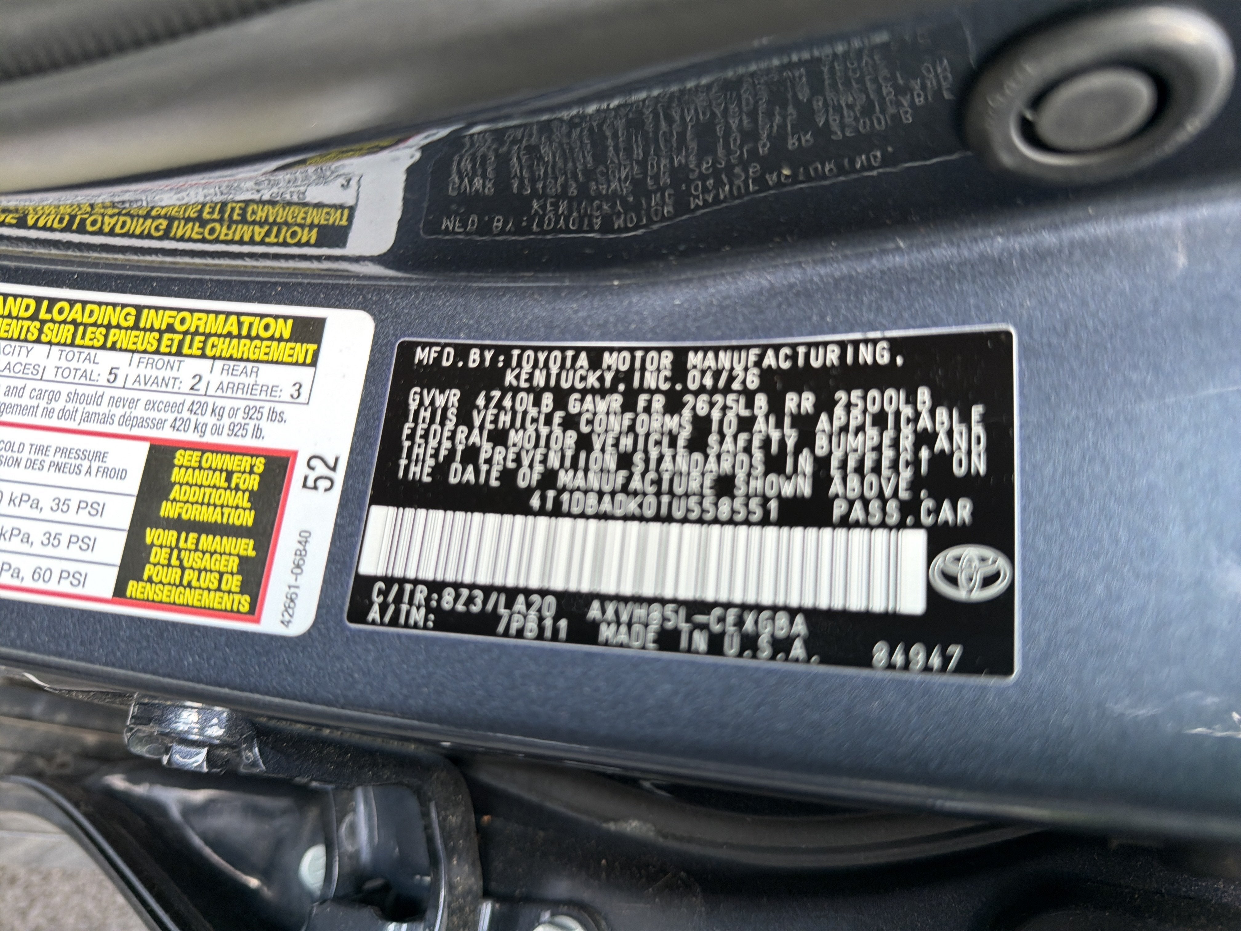 2026 Toyota Camry XLE AWD