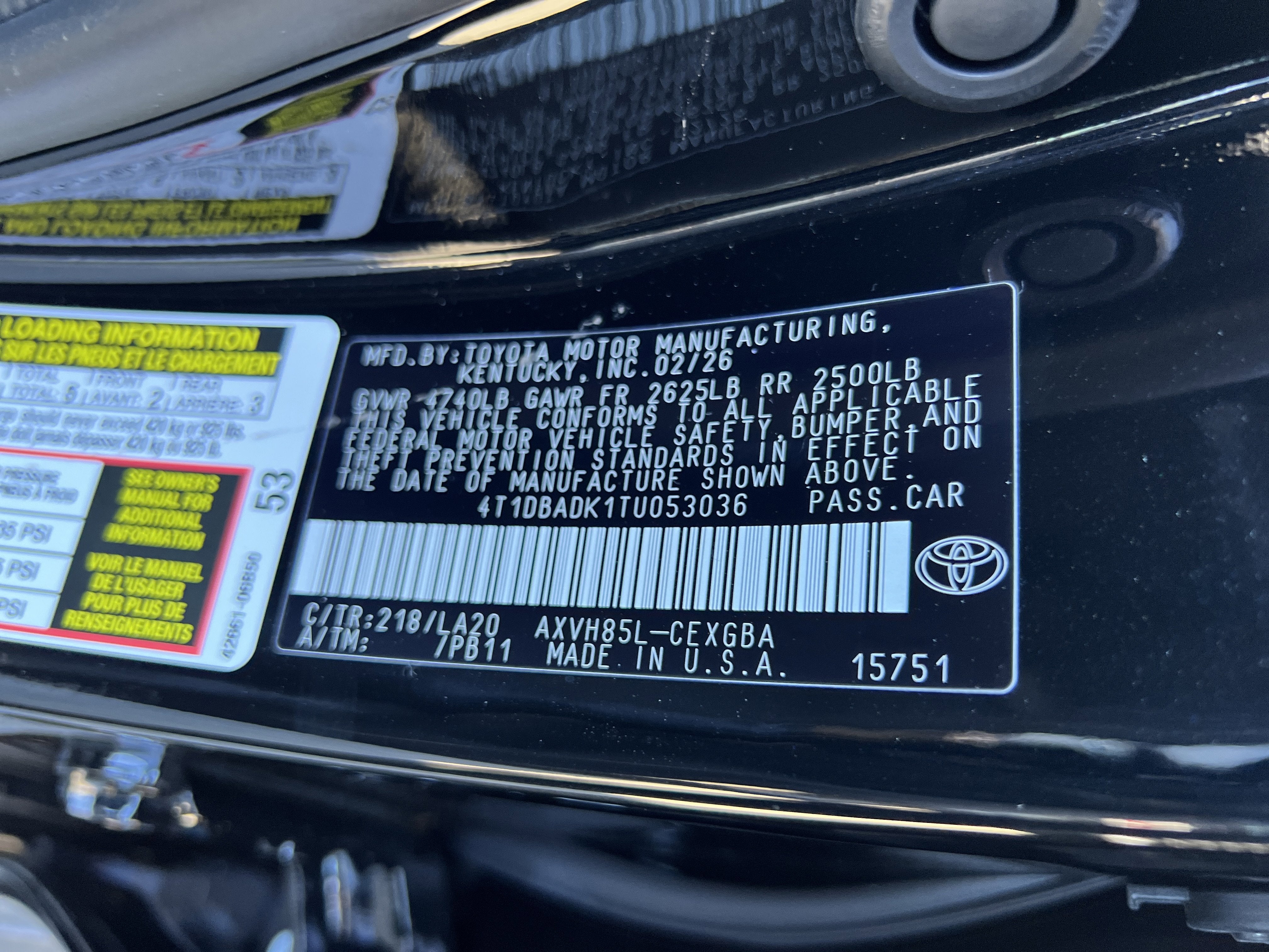 2026 Toyota Camry XLE AWD