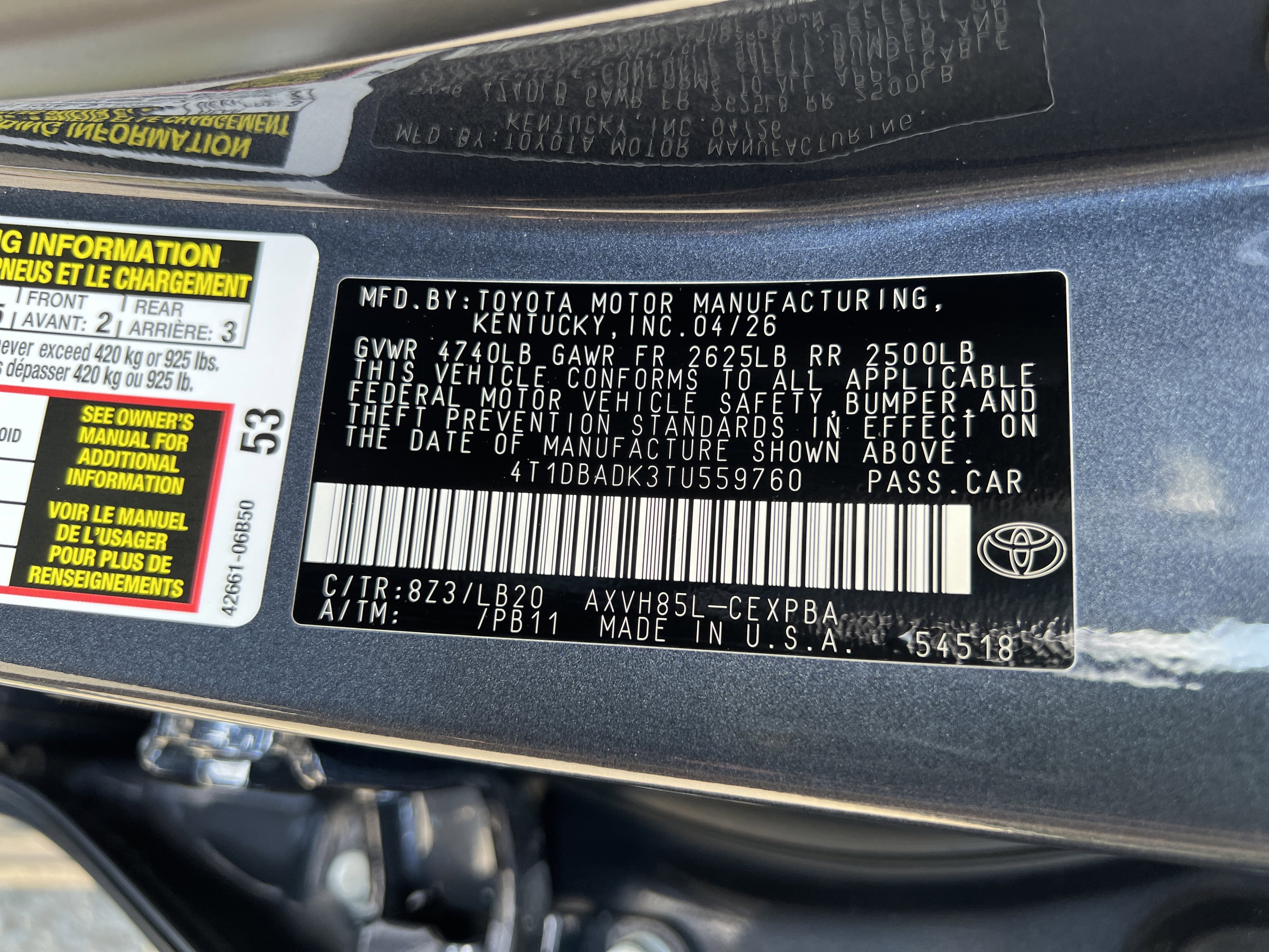 2026 Toyota Camry XSE AWD