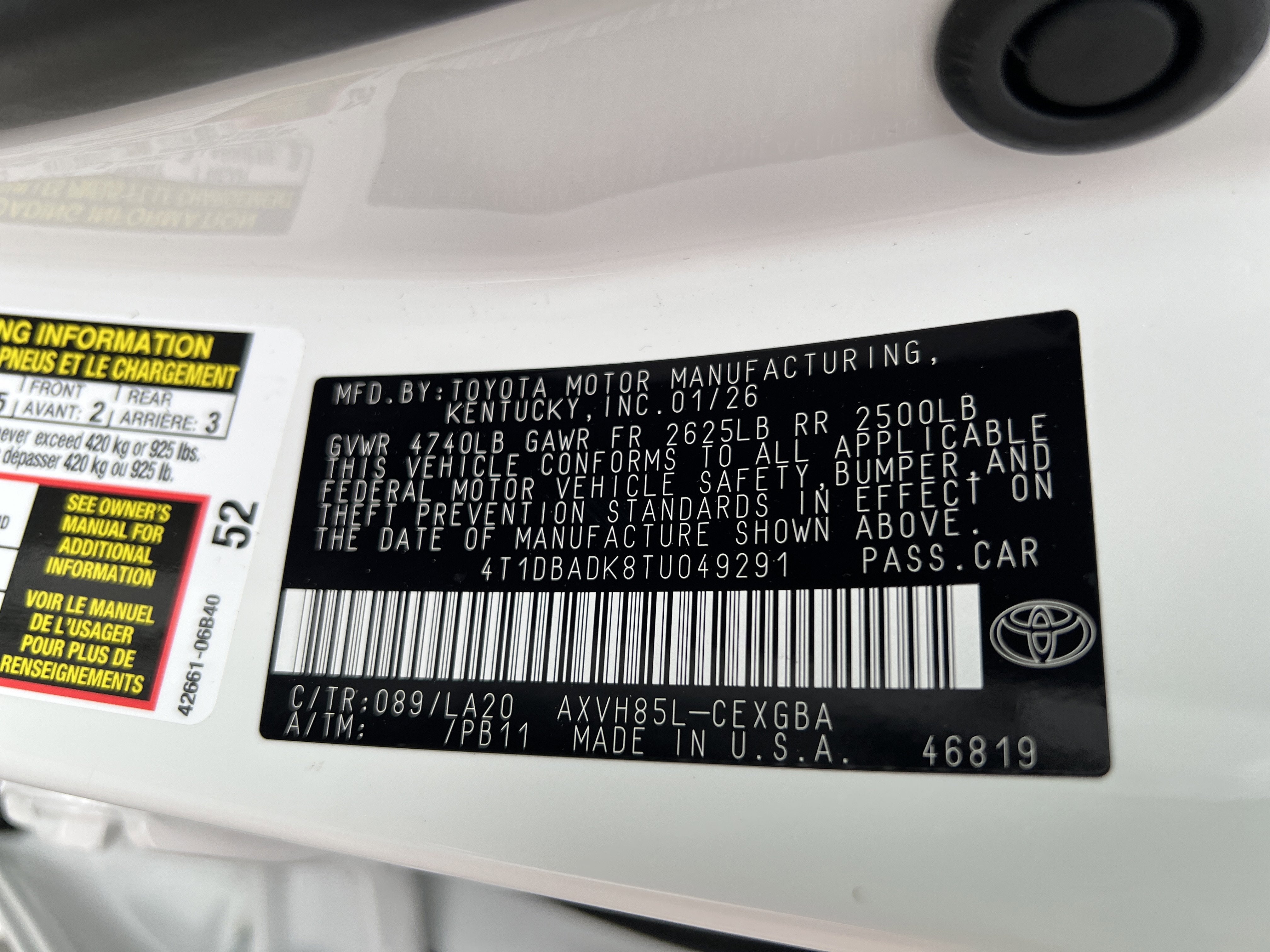 2026 Toyota Camry XLE AWD