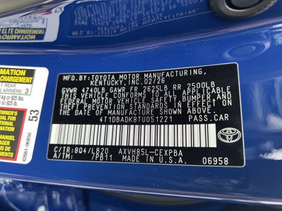 2026 Toyota Camry XSE AWD