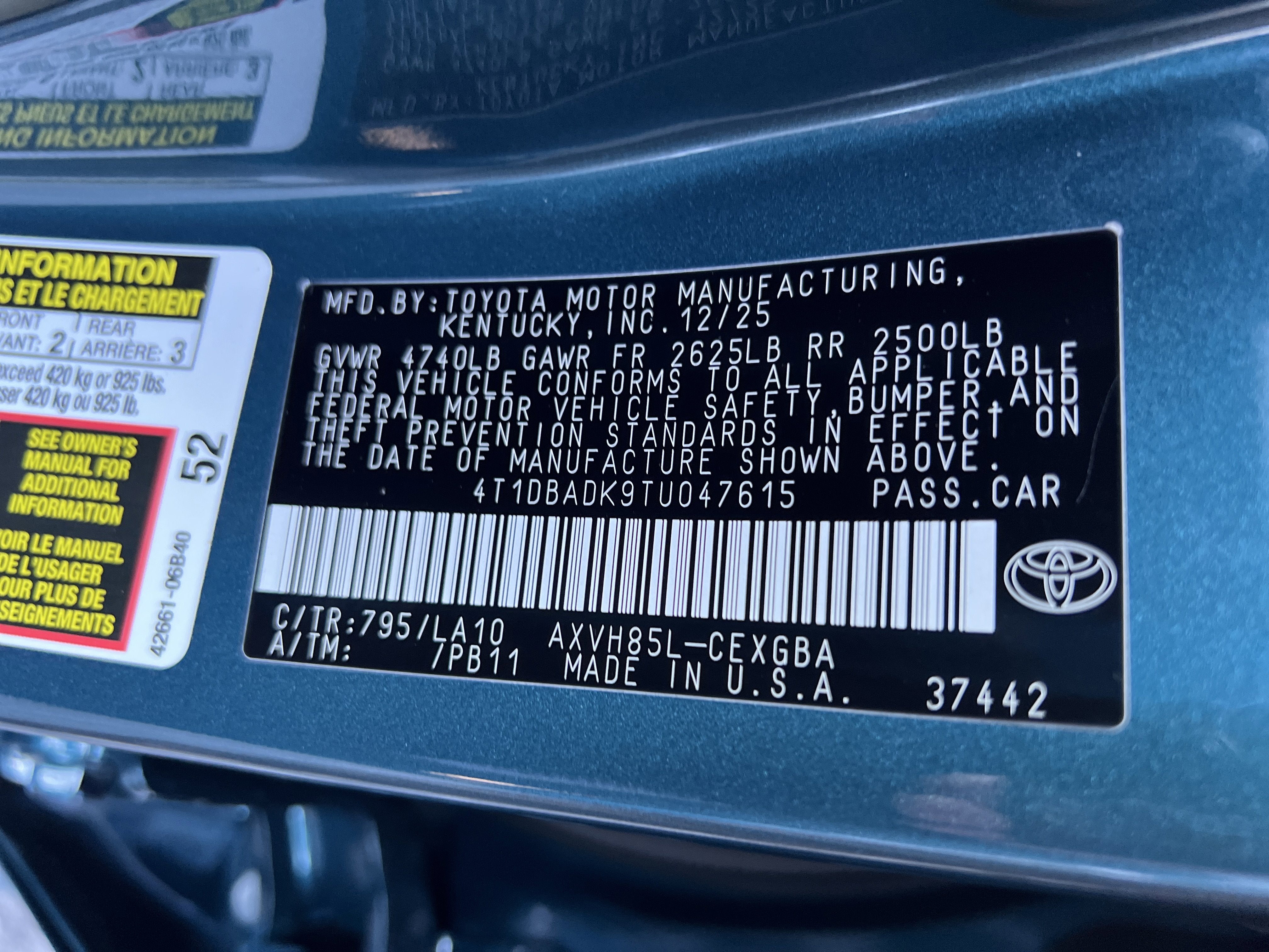 2026 Toyota Camry XLE AWD