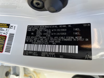 2026 Toyota Highlander Hybrid Platinum