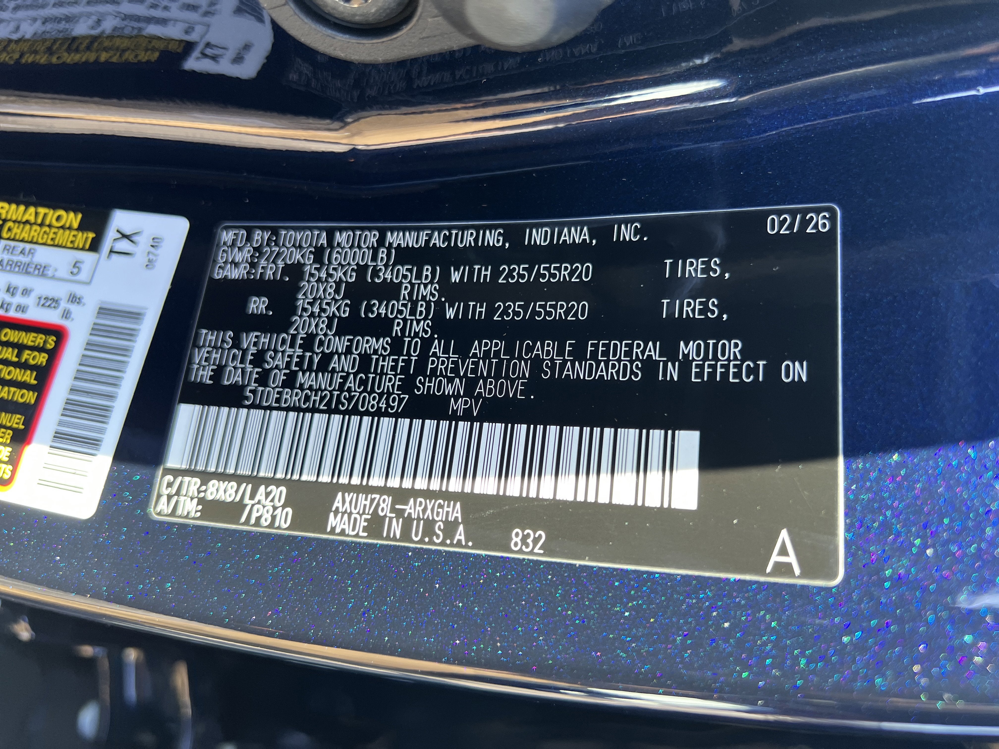 2026 Toyota Highlander Hybrid Platinum