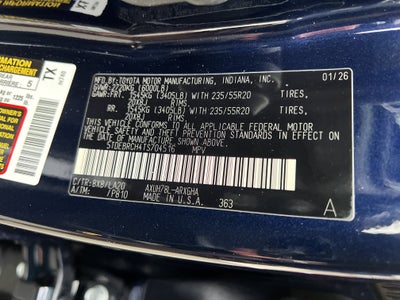 2026 Toyota Highlander Hybrid Platinum