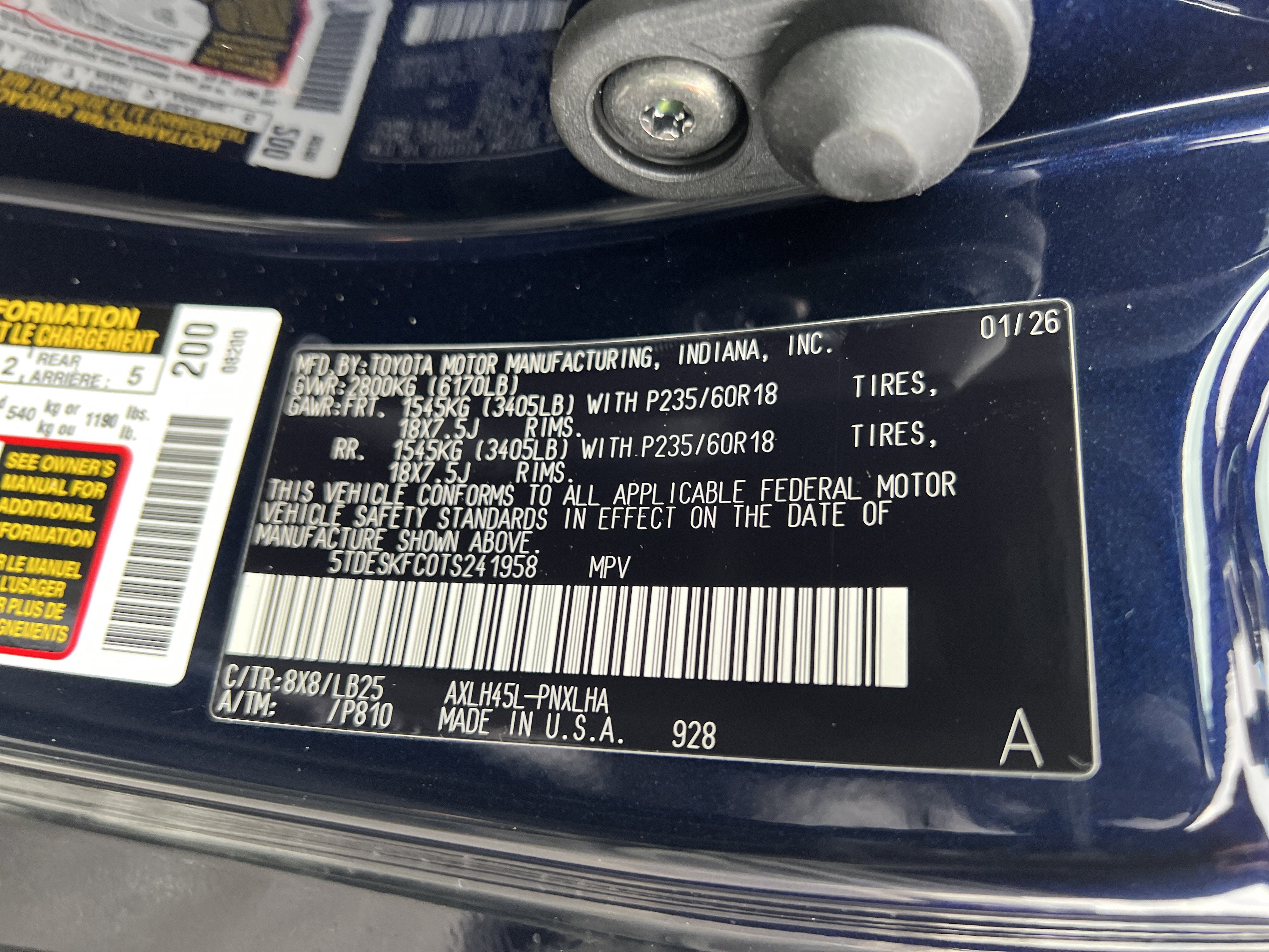 2026 Toyota Sienna Platinum