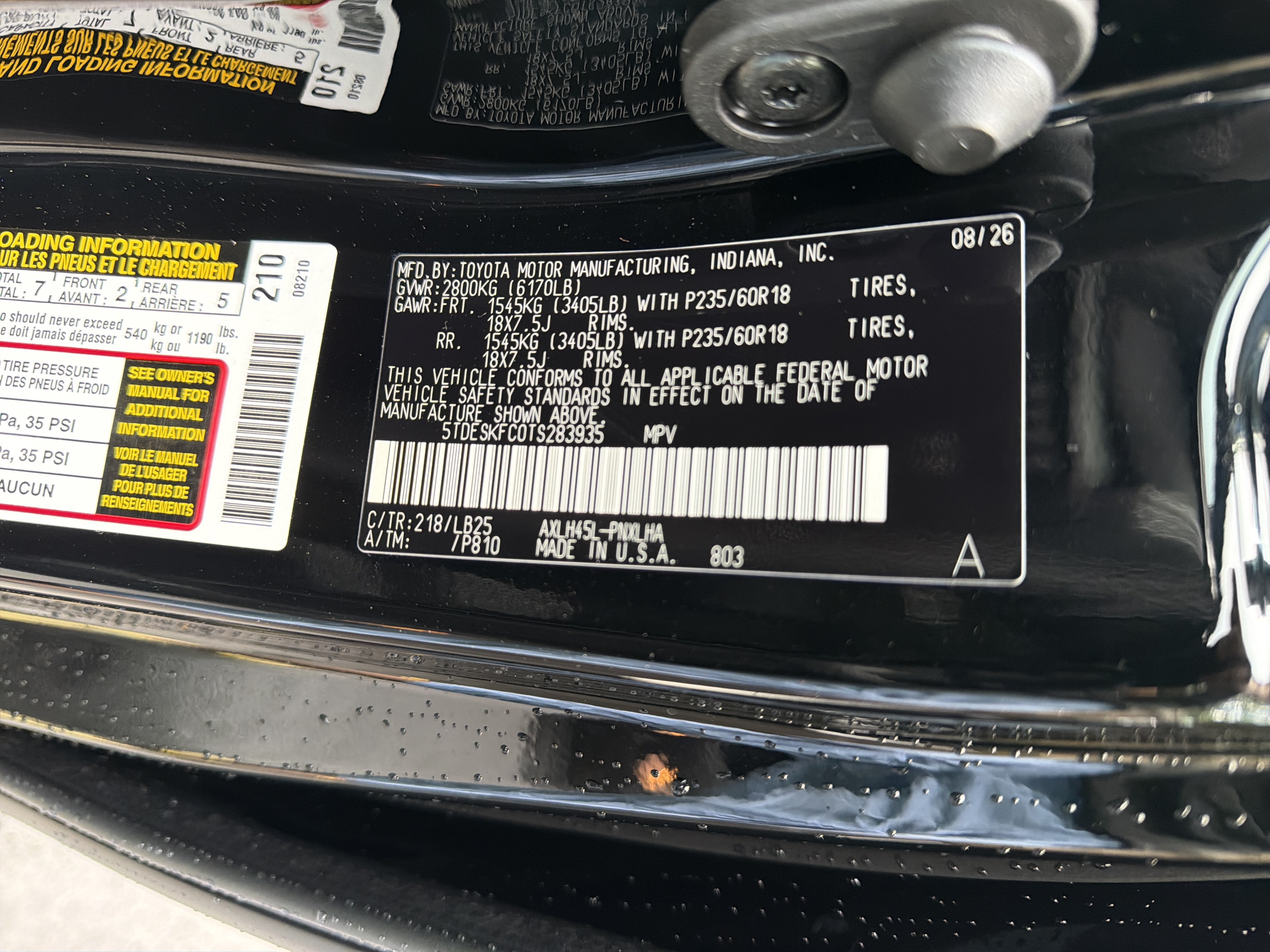2026 Toyota Sienna Platinum