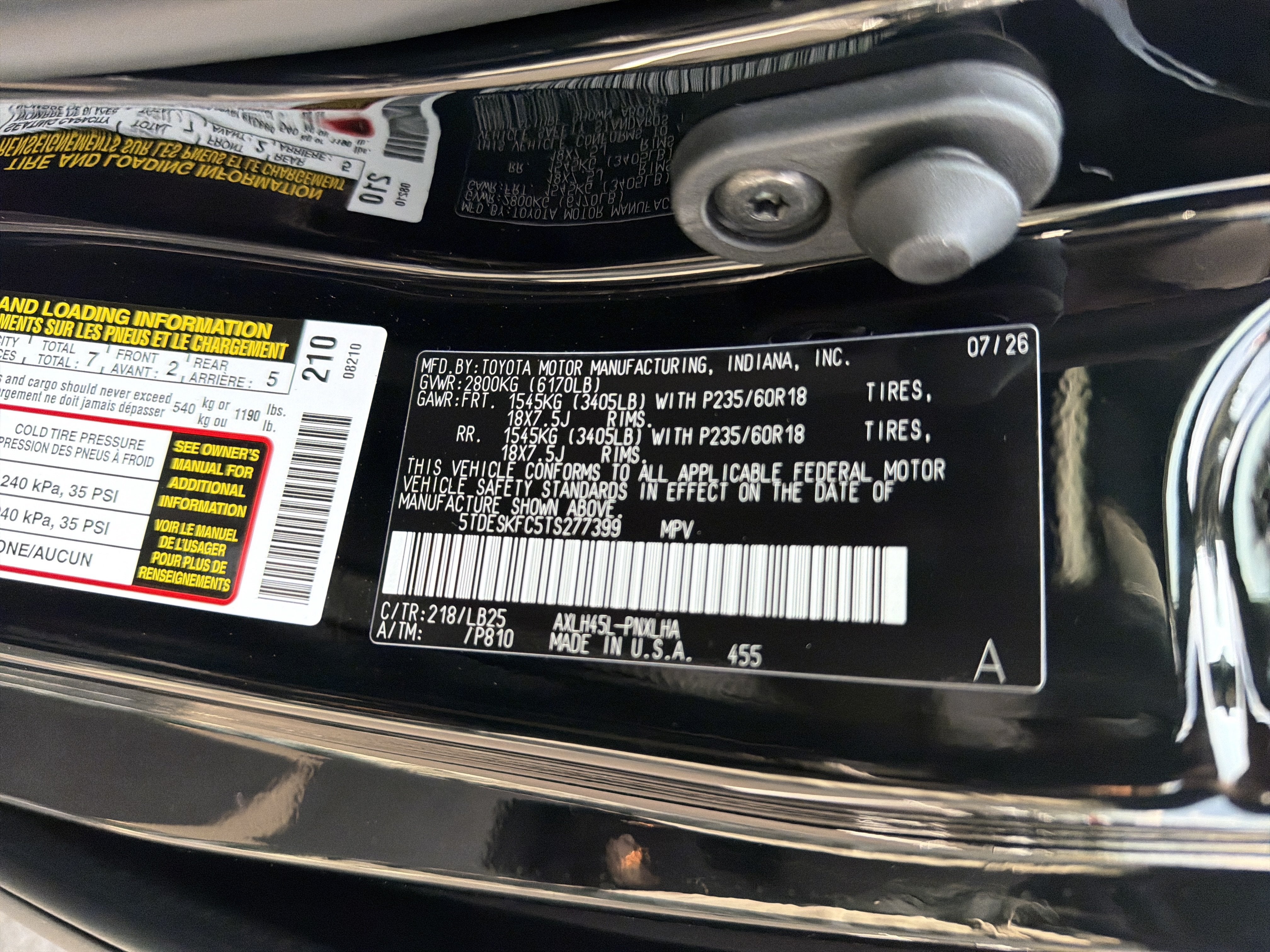 2026 Toyota Sienna Platinum