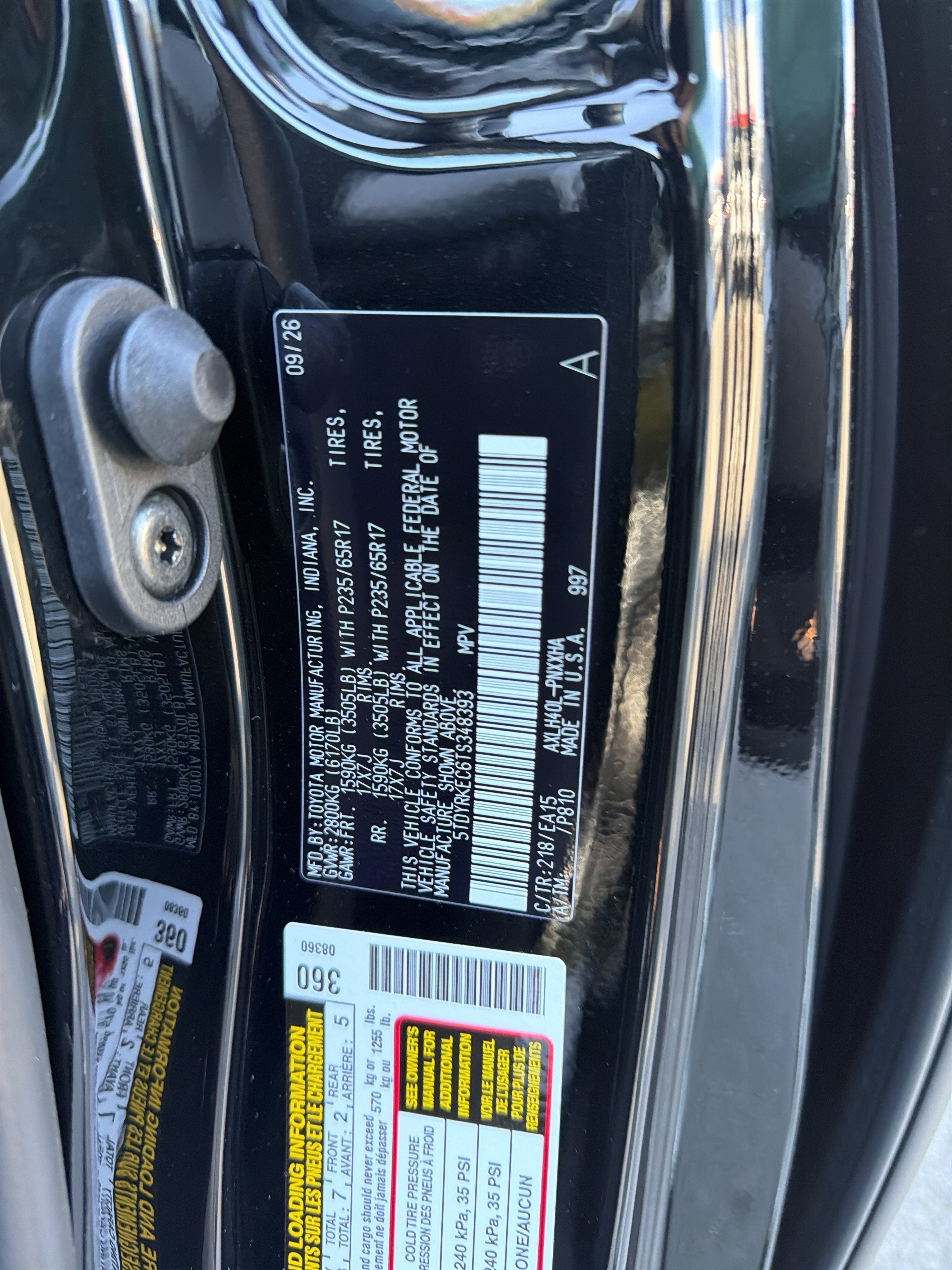 2026 Toyota Sienna XLE