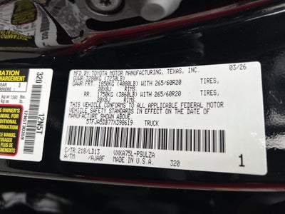 2026 Toyota Tundra Limited