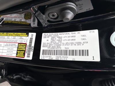 2026 Toyota Tundra SR5