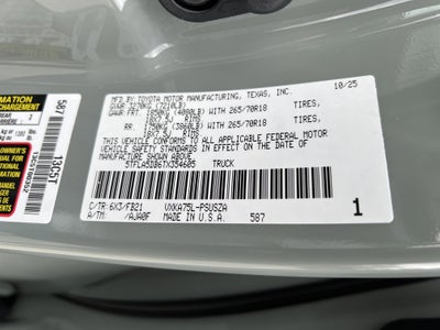 2026 Toyota Tundra SR5