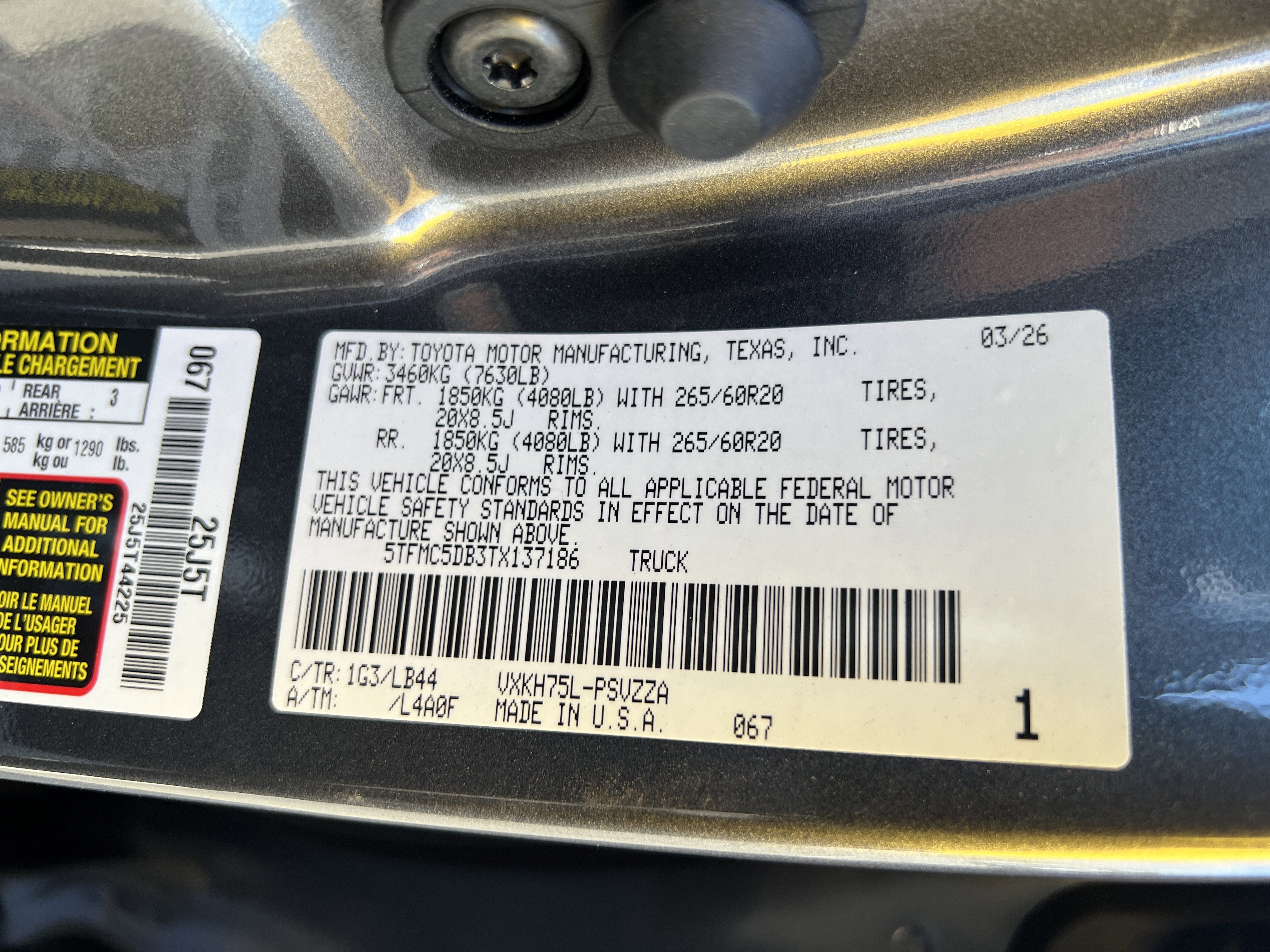 2026 Toyota Tundra i-FORCE MAX Tundra 1794 Edition