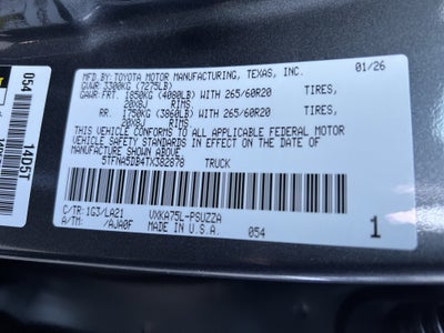 2026 Toyota Tundra Platinum